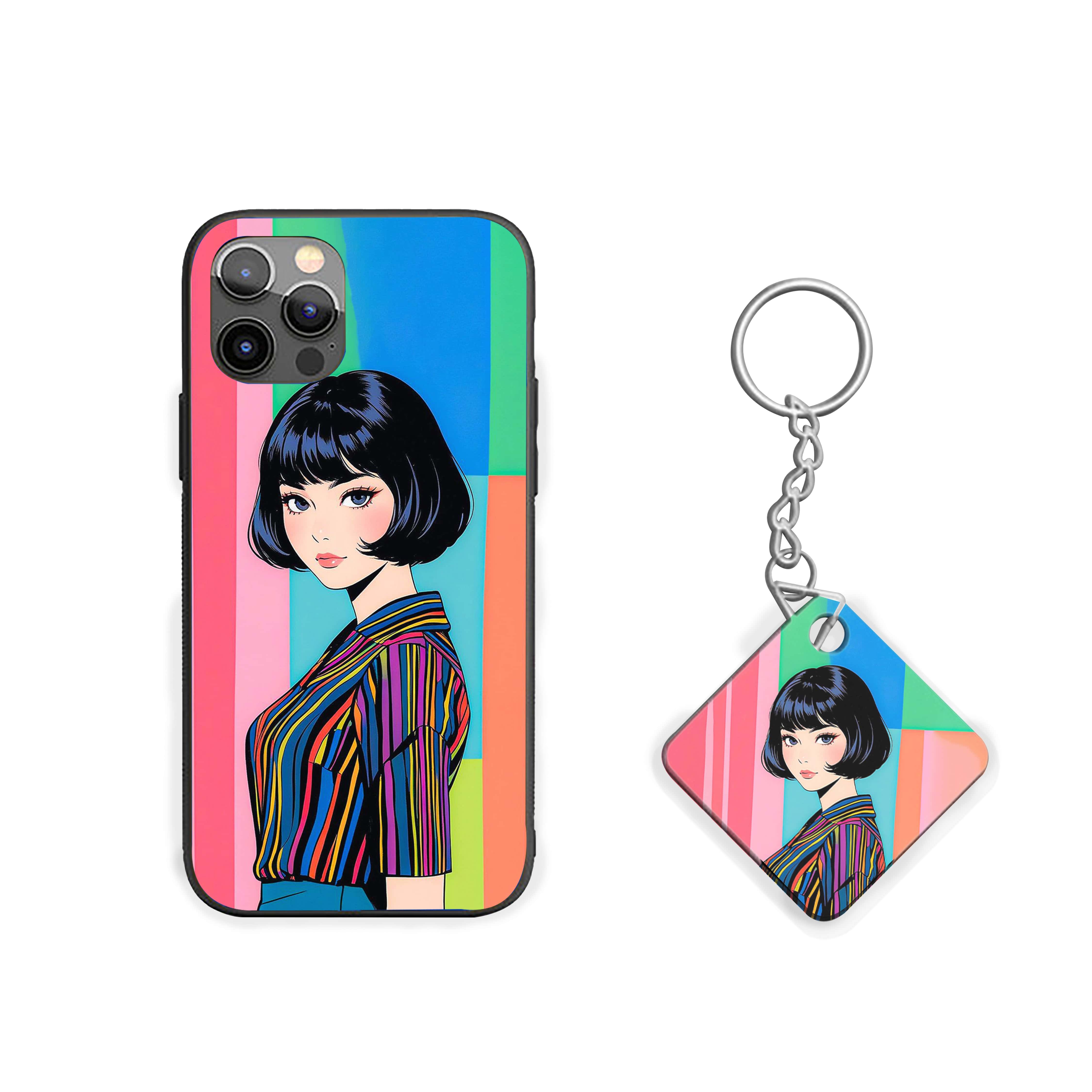 Solo Girl in Smiling Pose Girls Silicone Armored Phone Case