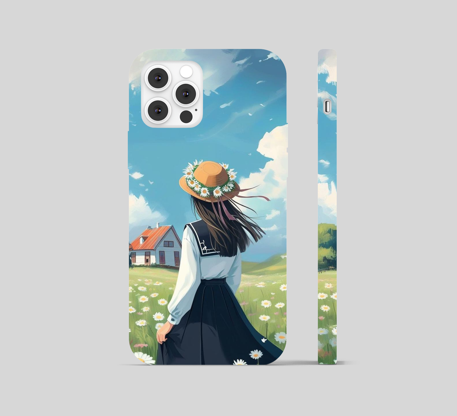 Girl Ghibli Theme Phone Cover