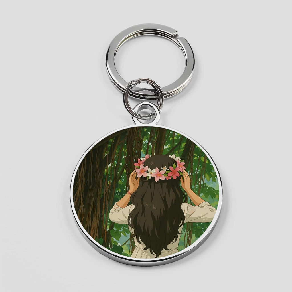 Girl with Plumeria Phone Cover
