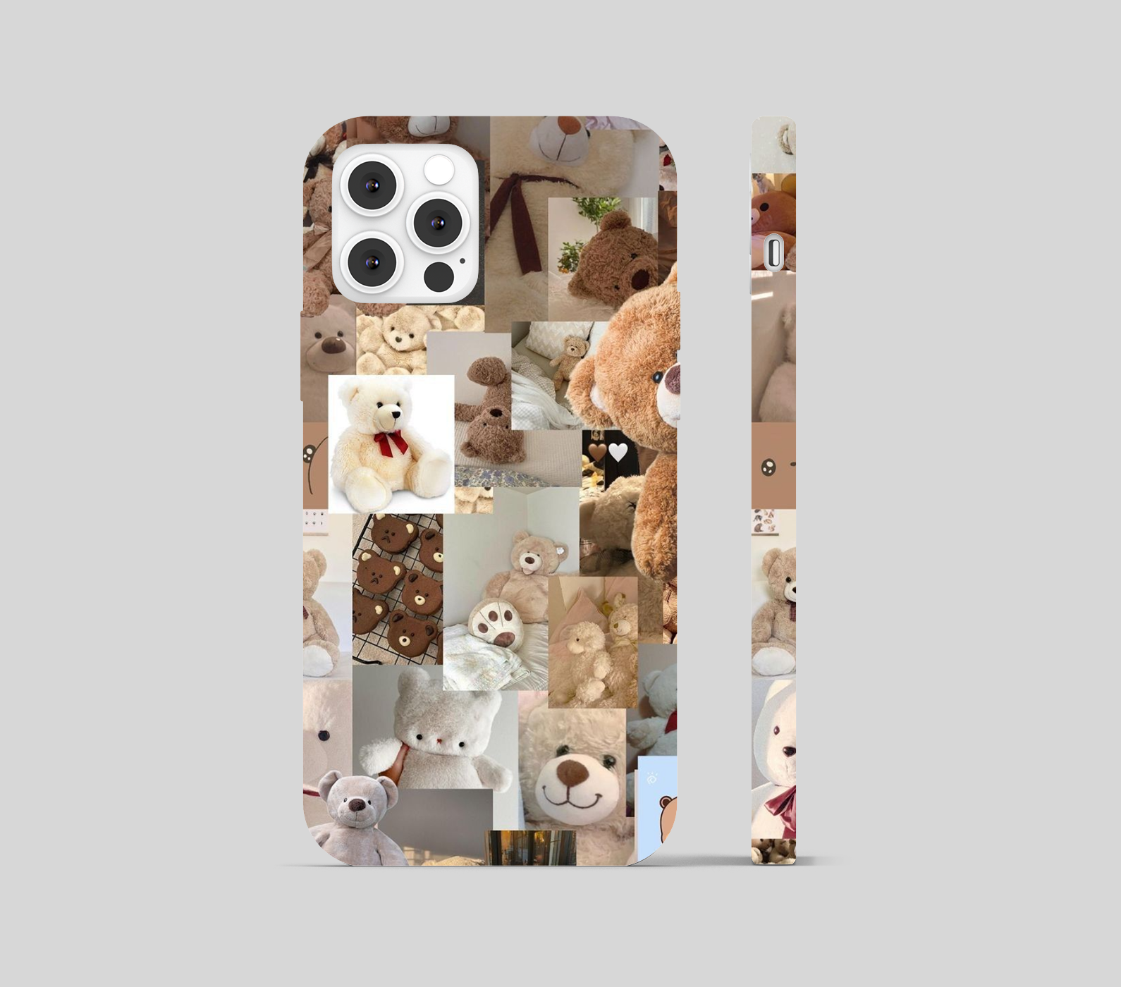 Cute Teddy Collage Theme Phone Cover
