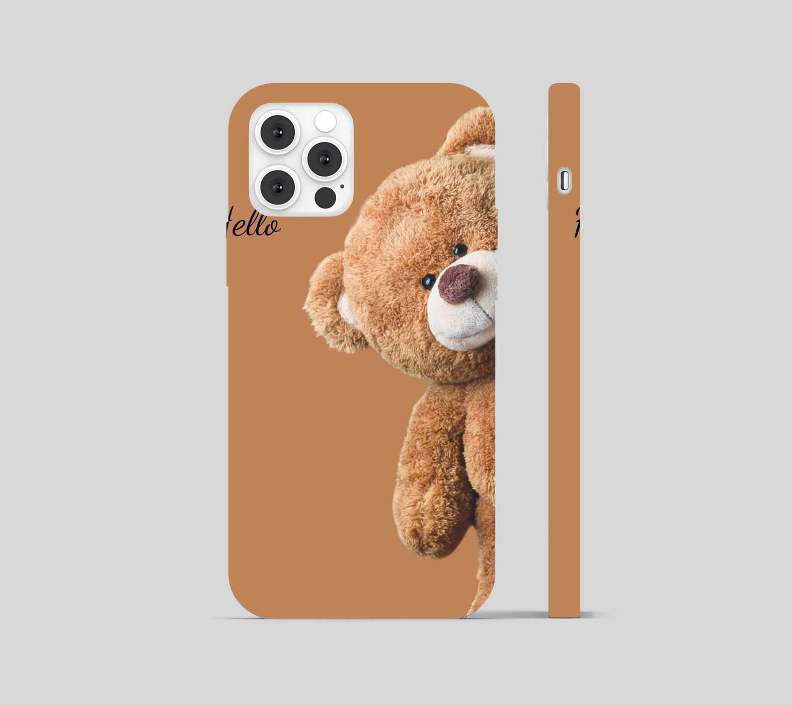 Cute Teddy Theme Phone Cover