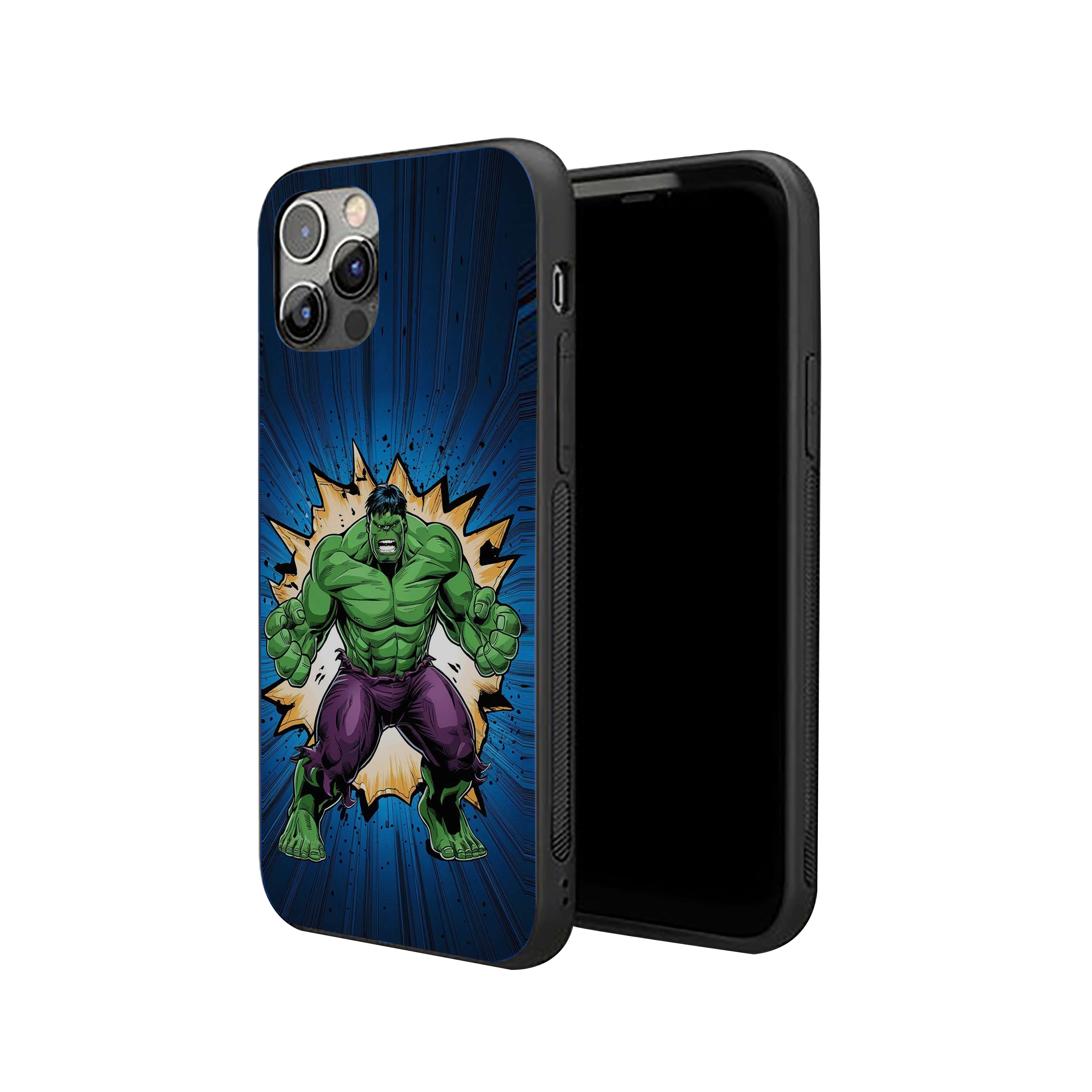 Hulk fierce expression Silicone Armored Phone Case