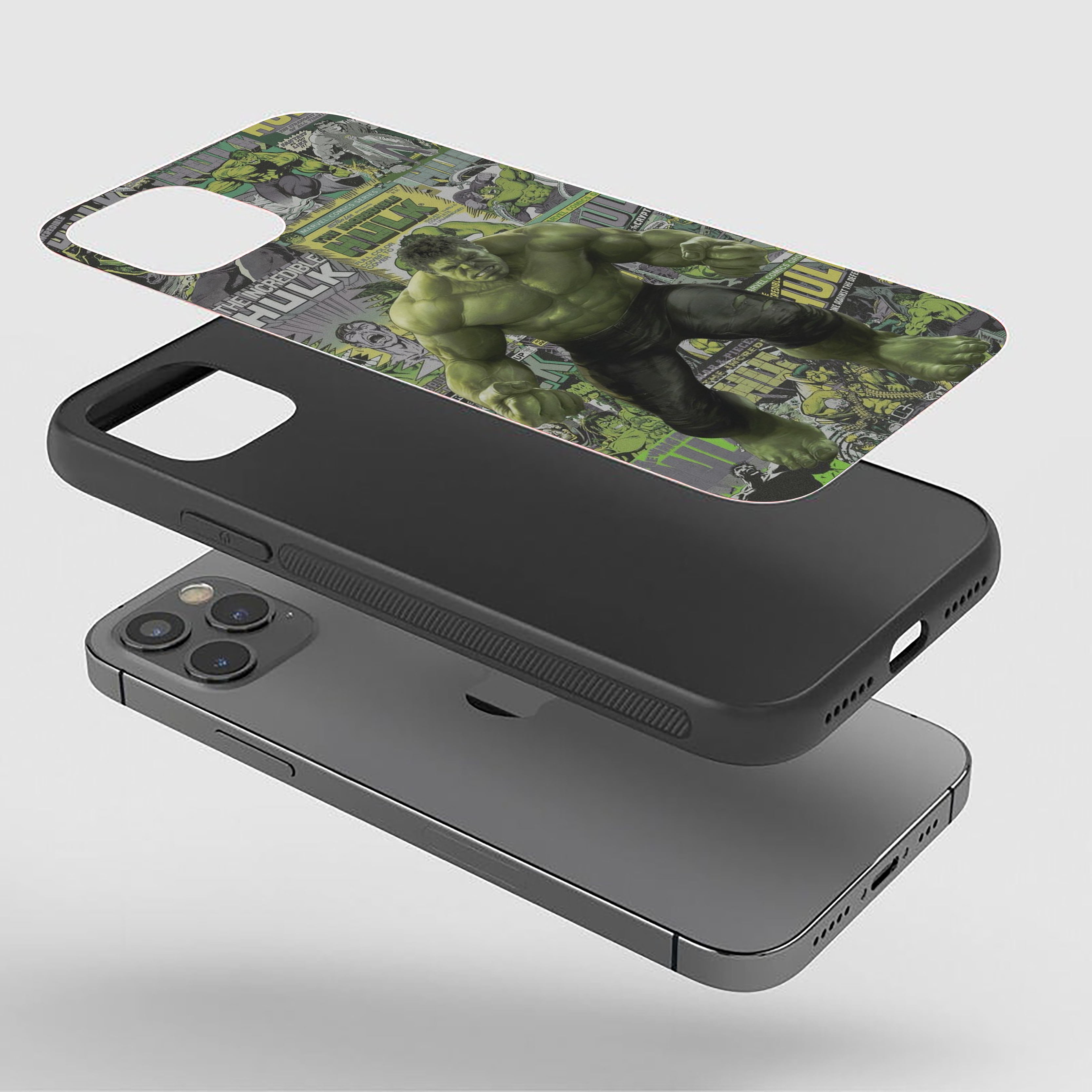 Hulk Scarlet Explosion Silicone Armored Phone Case
