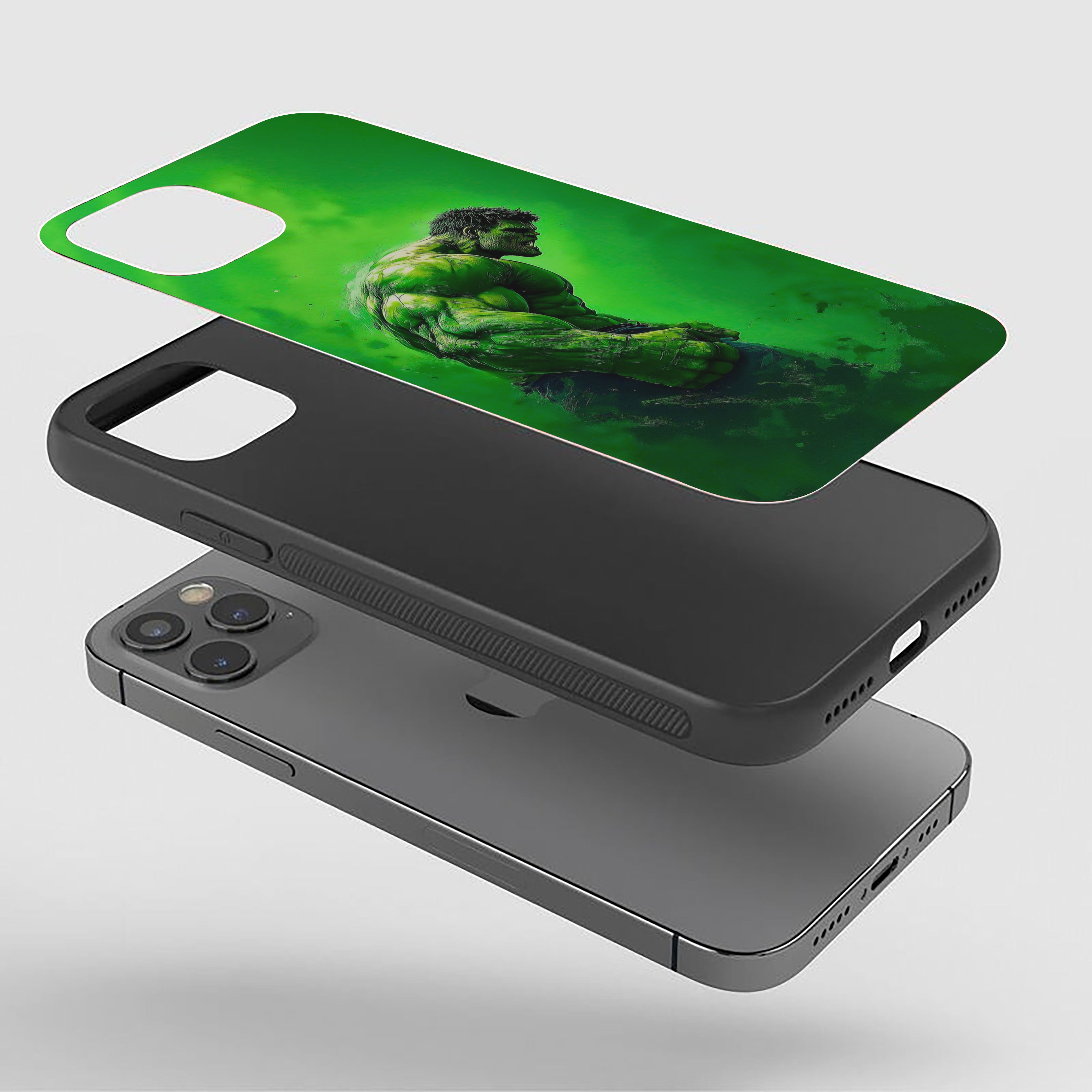 Hulk Green Restraint Silicone Armored Phone Case
