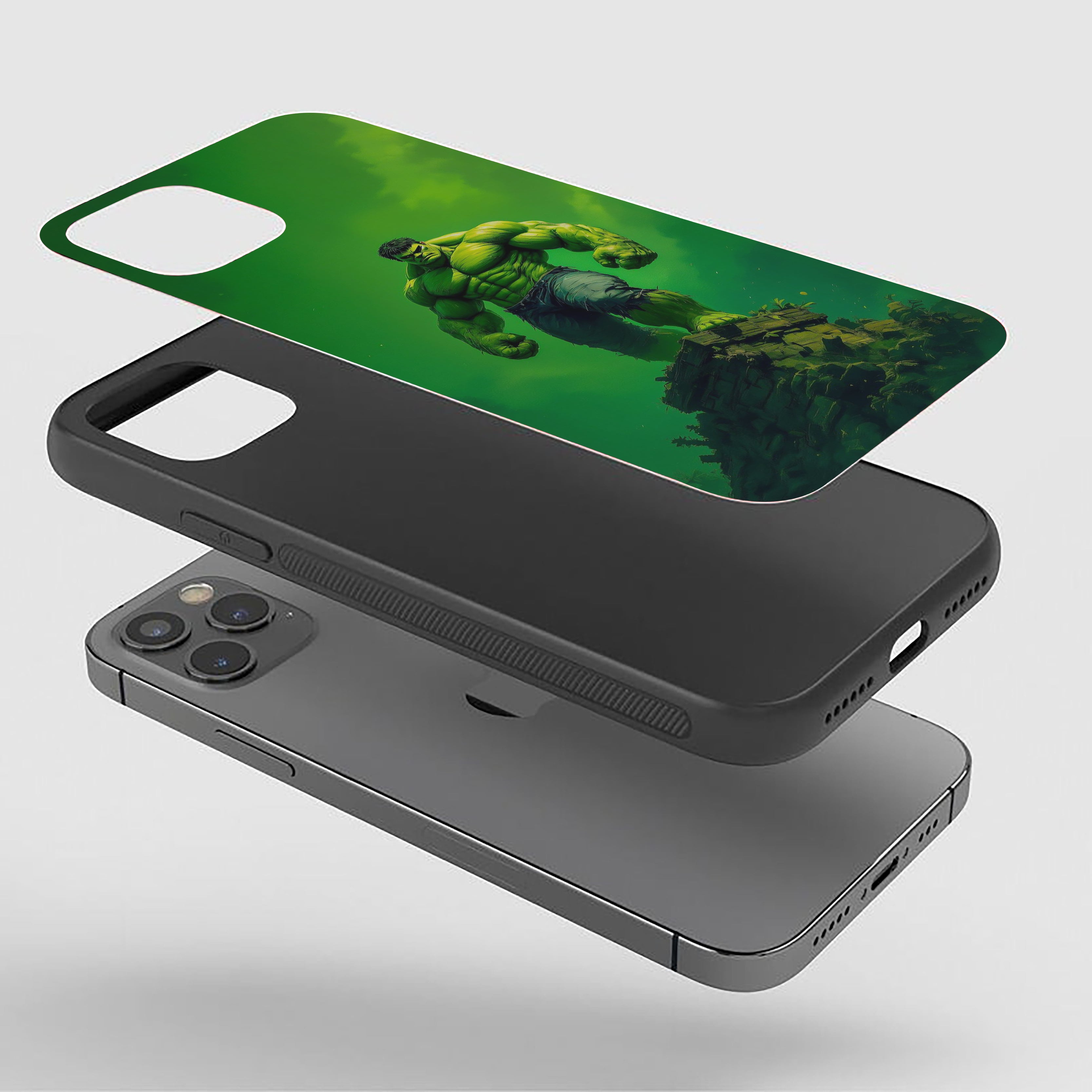 Hulk Green Restraint Silicone Armored Phone Case