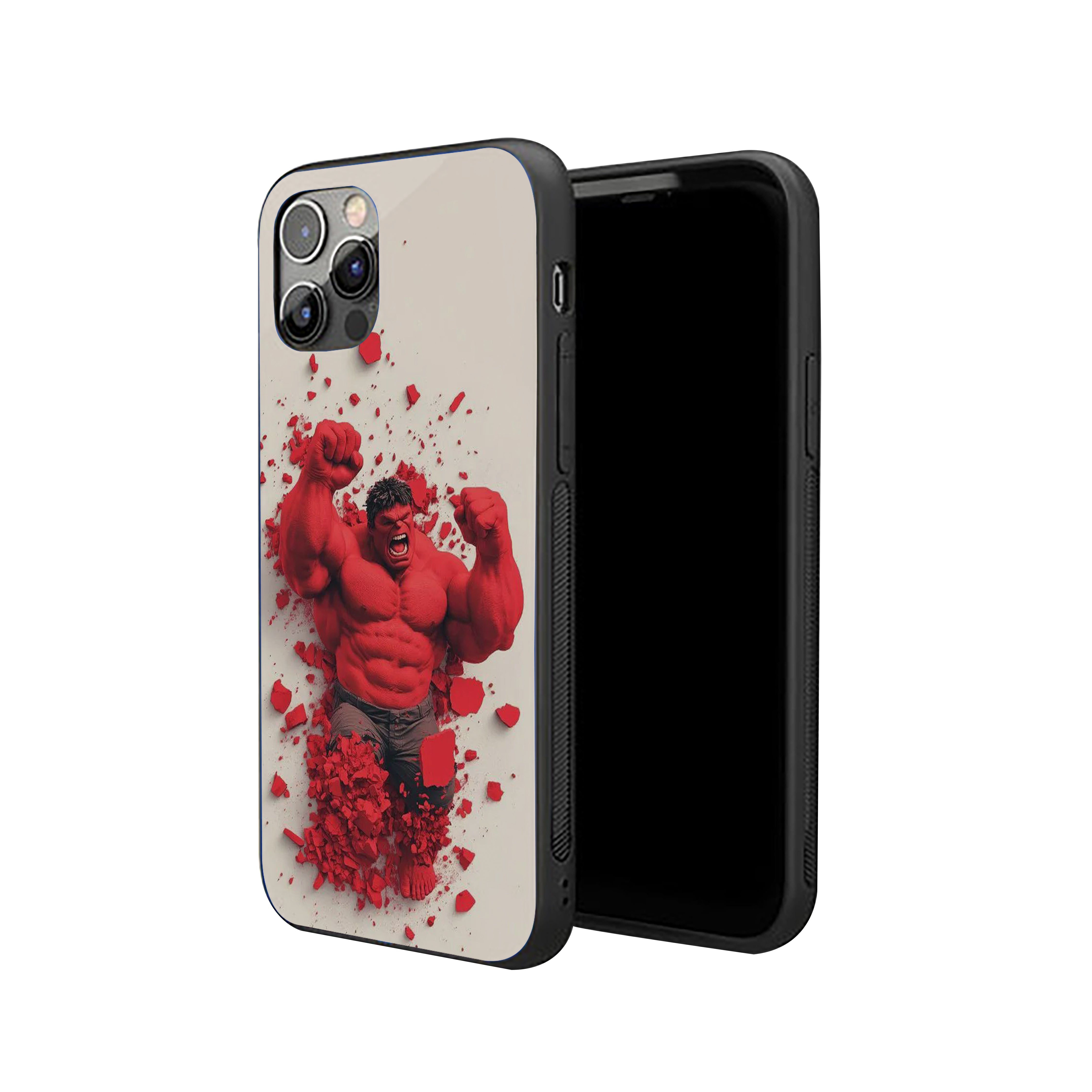 Hulk Smash Through Silicone Armored Phone Case