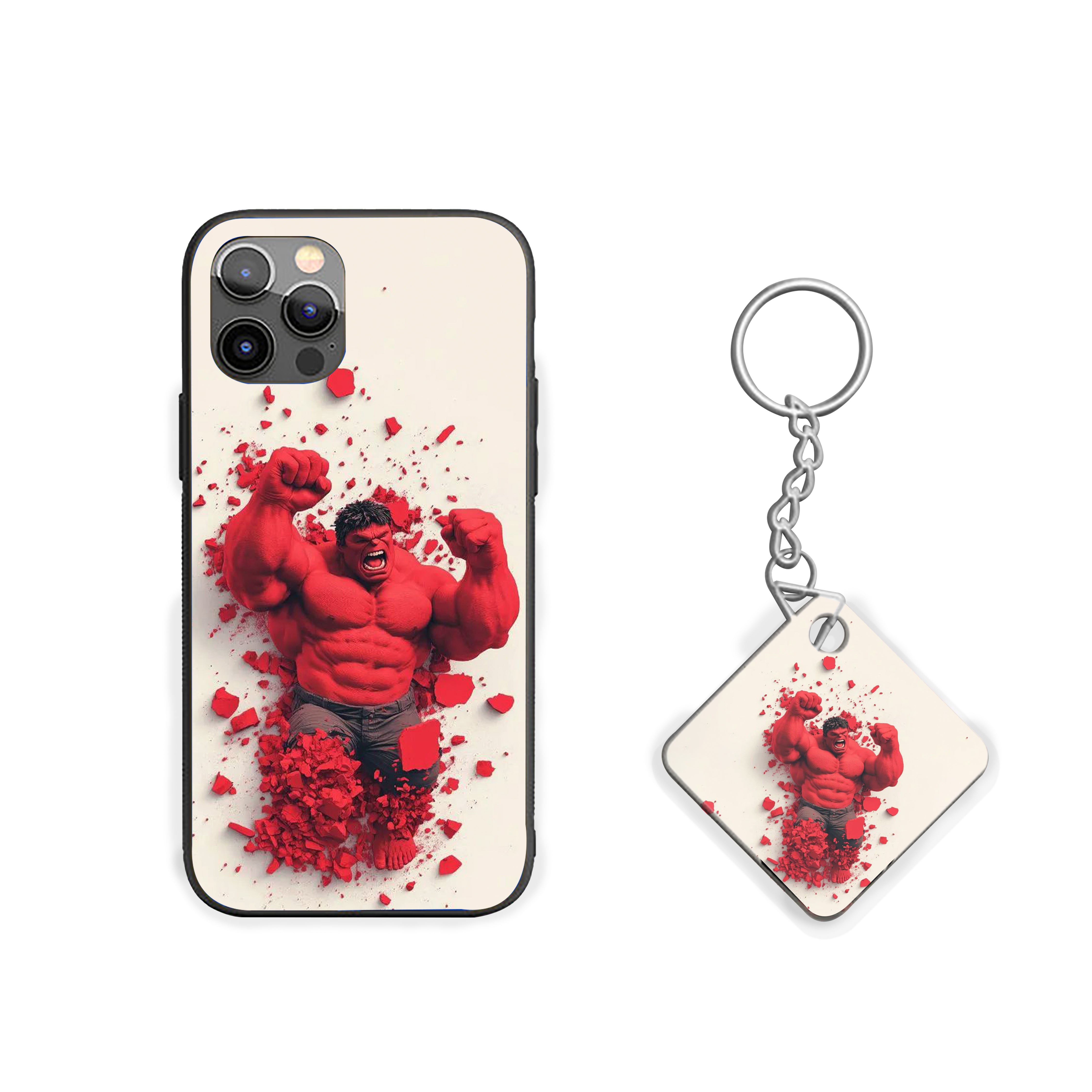 Hulk Smash Through Silicone Armored Phone Case