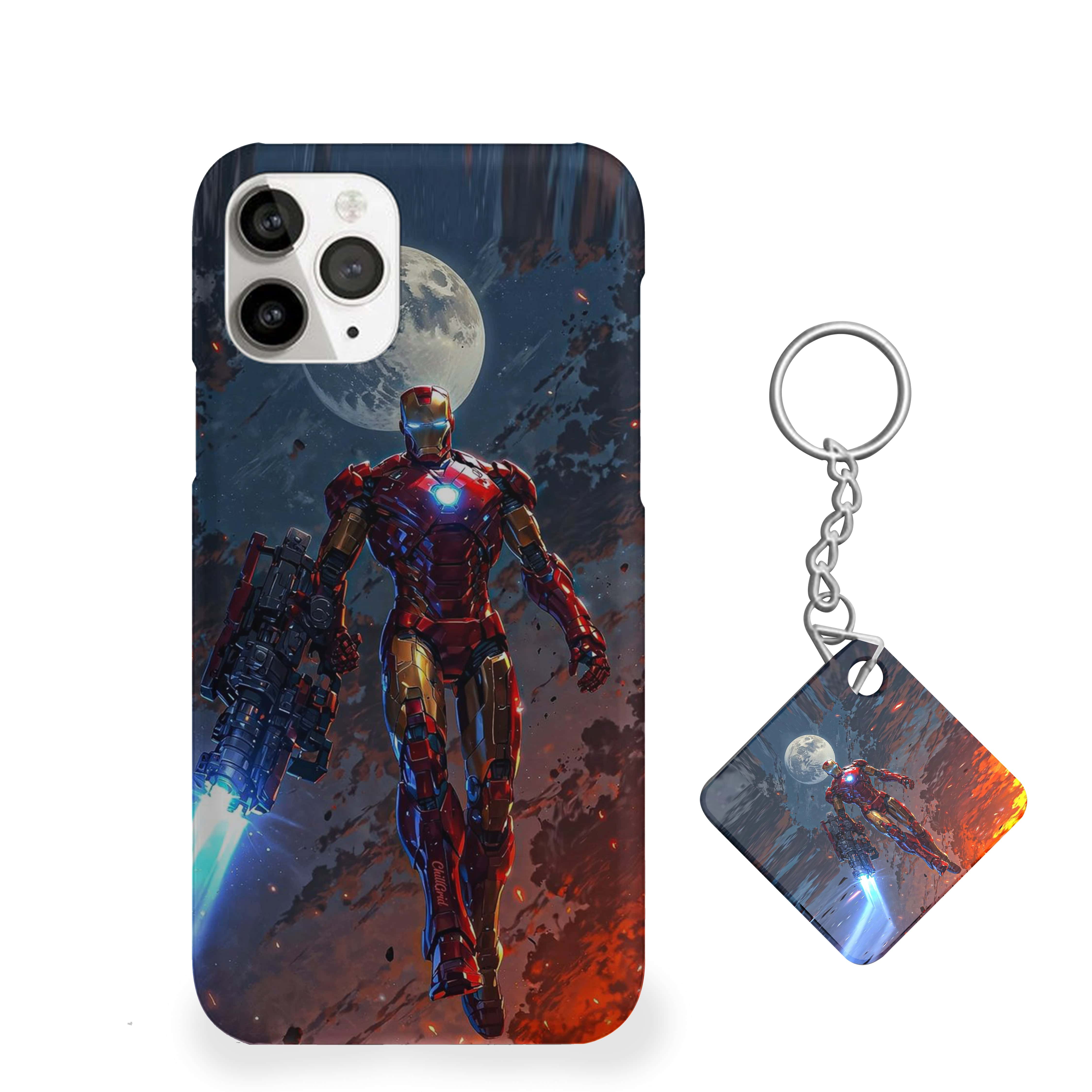 Iron Man Holding A Large, Futuristic Weapon Phone Cover