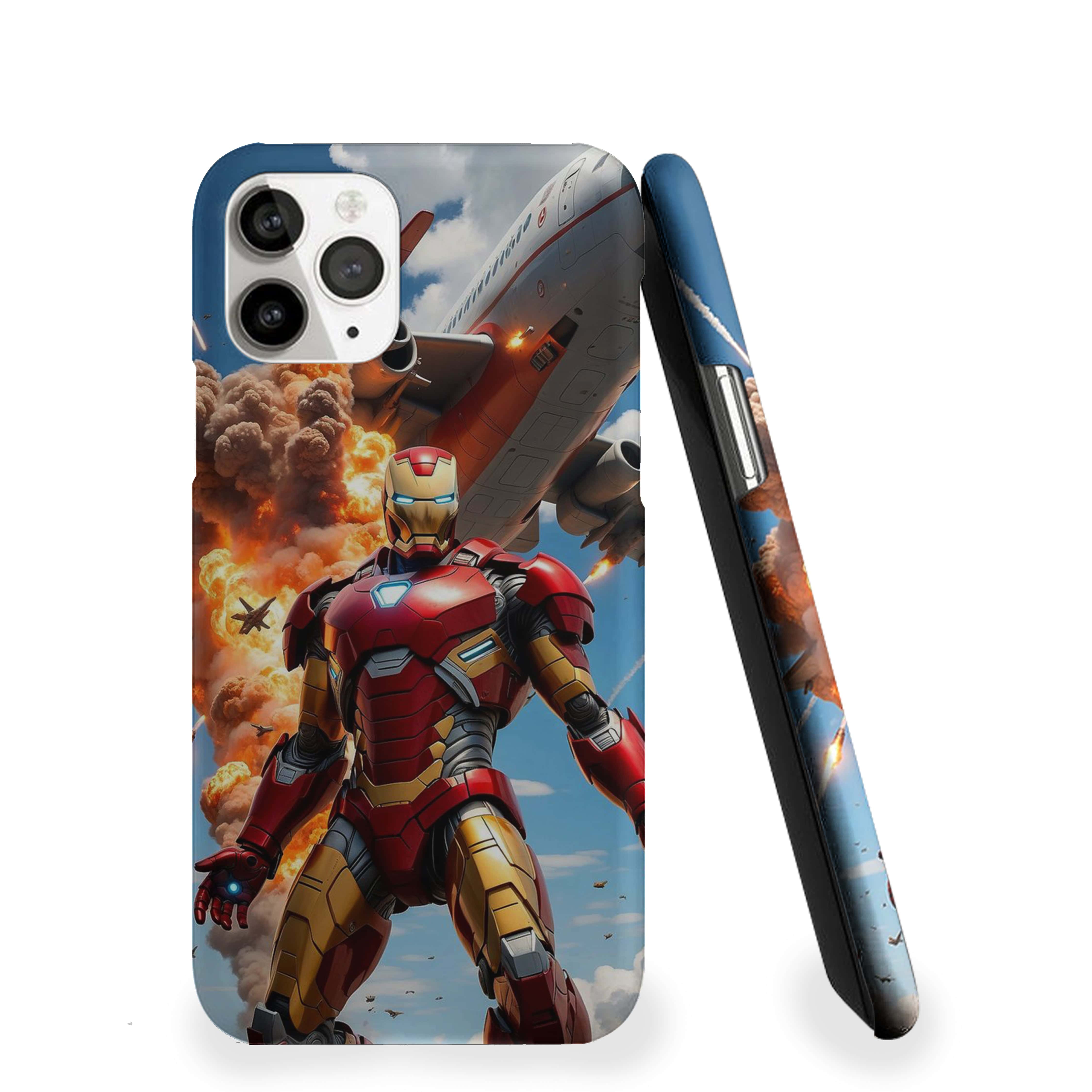 Iron Man Aerial Battle Scene Phone Cover