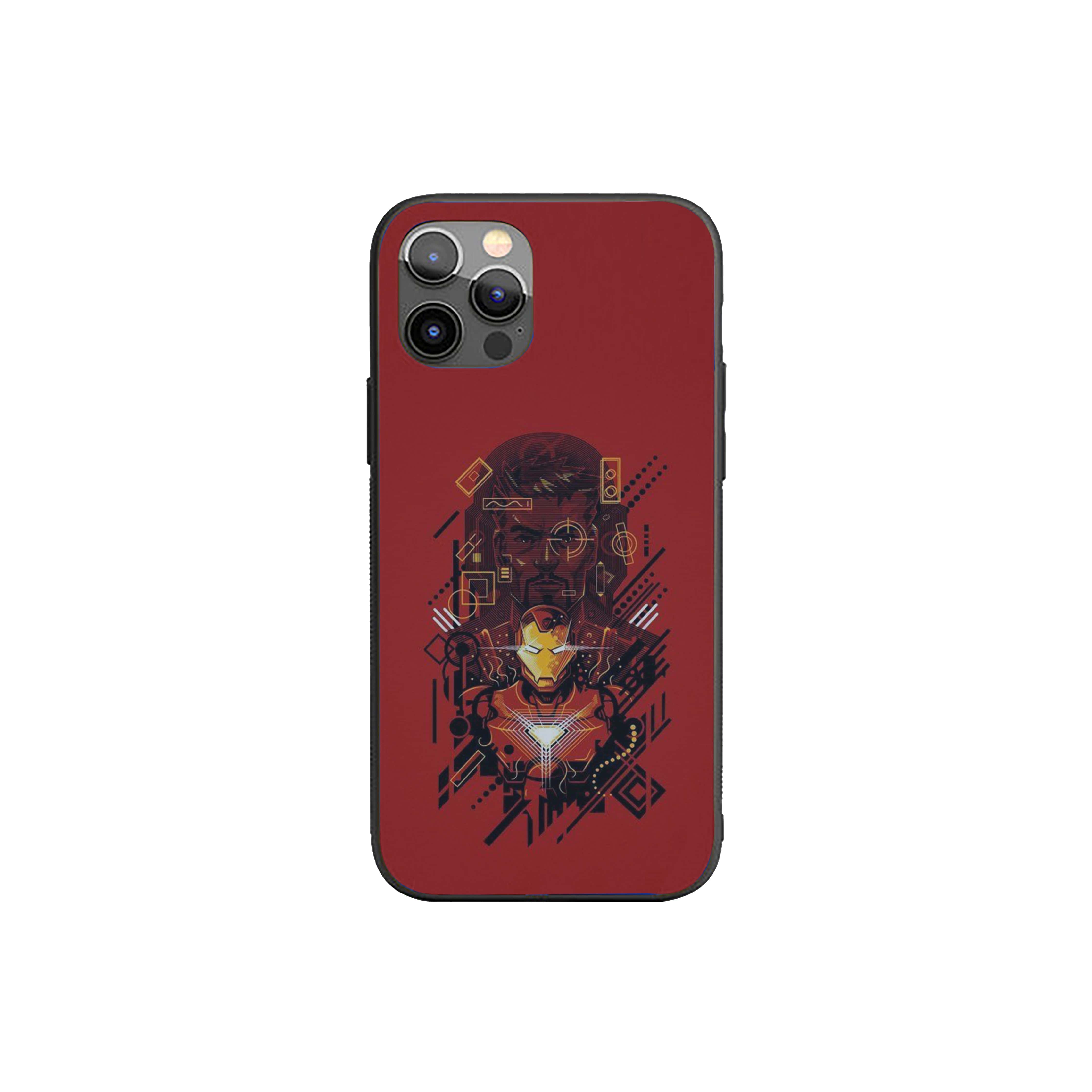 Iron Man Stylized Representation Silicone Armored Phone Case