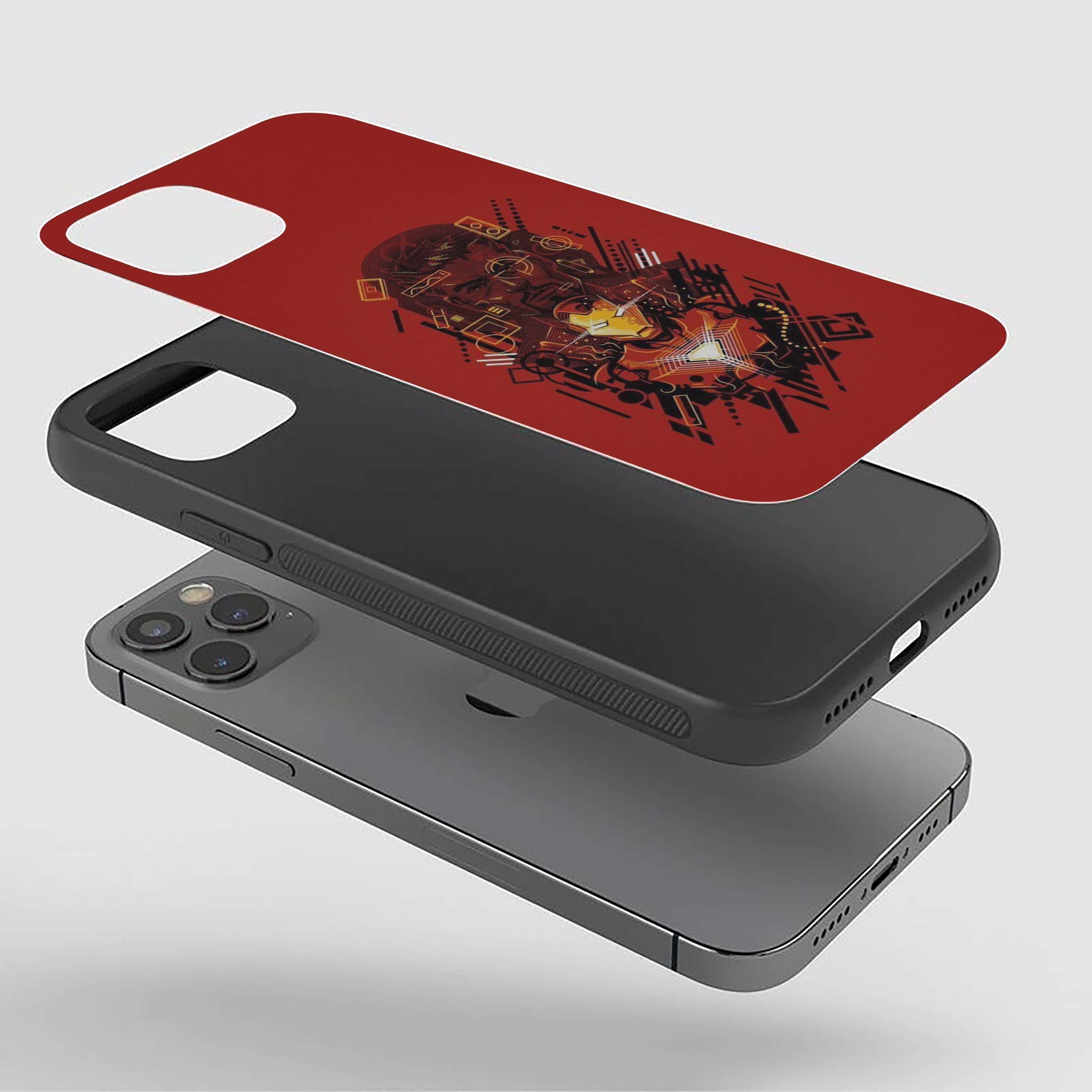 Iron Man Stylized Representation Silicone Armored Phone Case