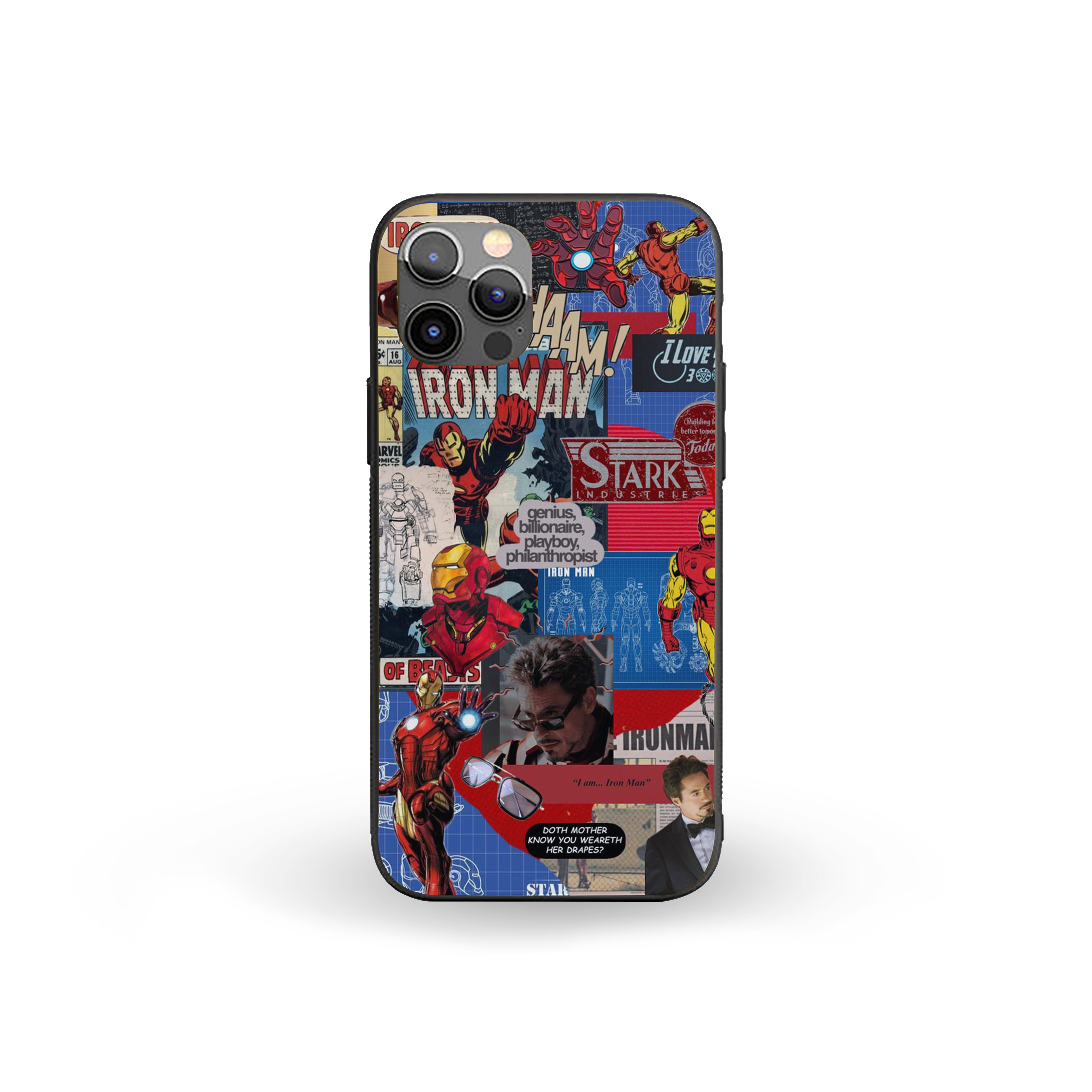 Stark Legacy Iron Man Silicone Armored Phone Case