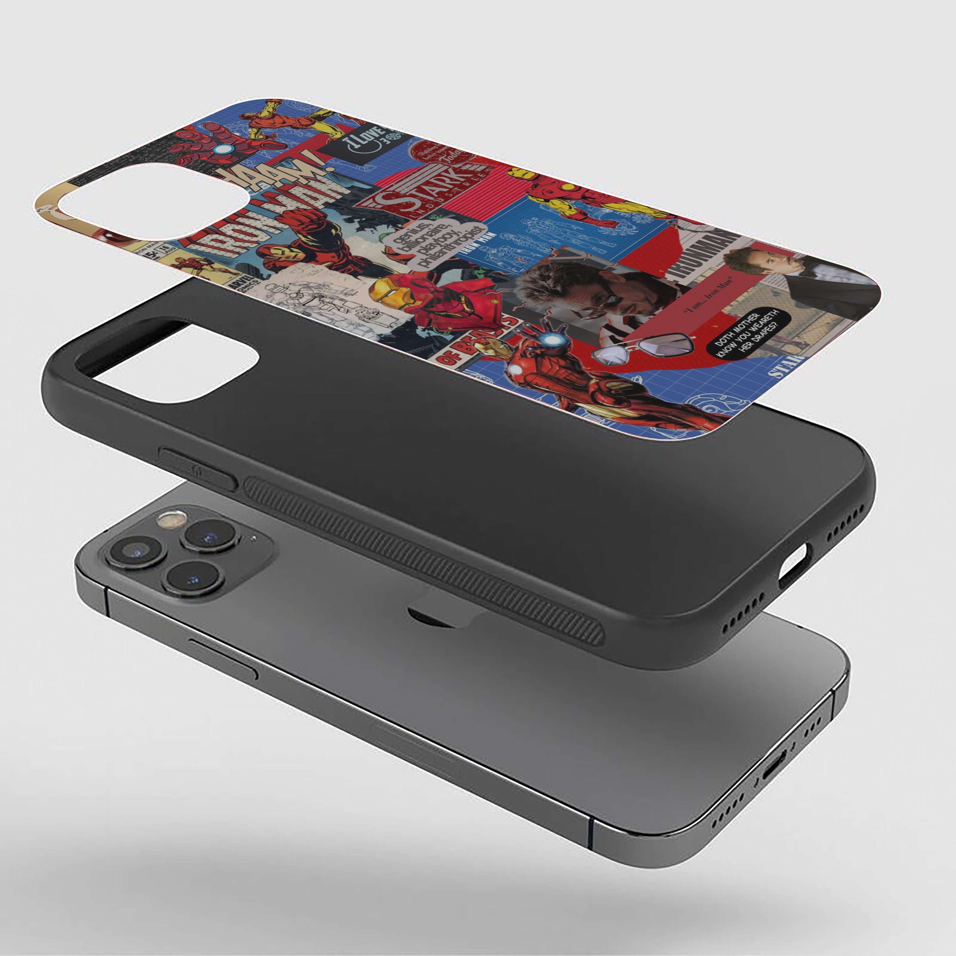 Stark Legacy Iron Man Silicone Armored Phone Case