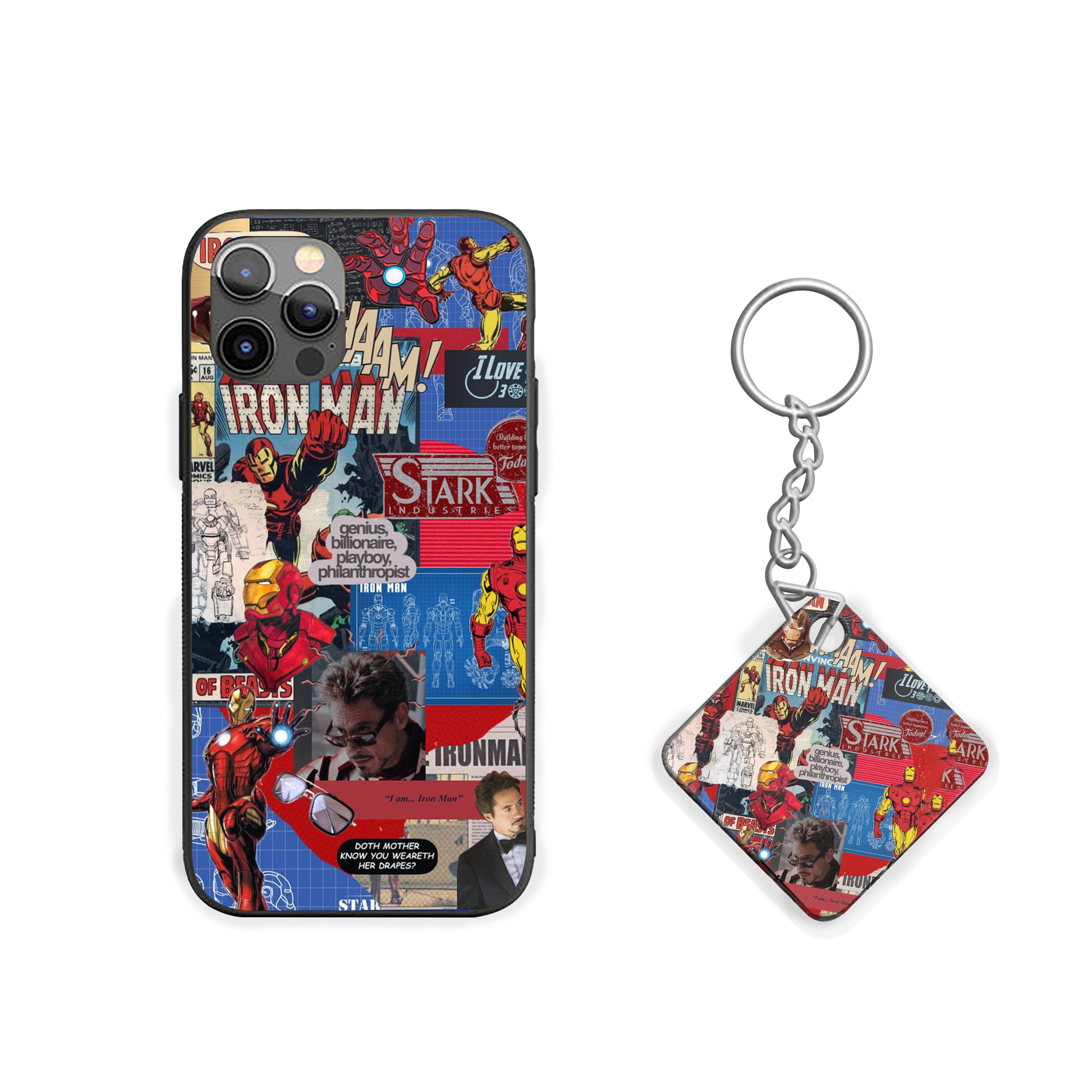 Stark Legacy Iron Man Silicone Armored Phone Case