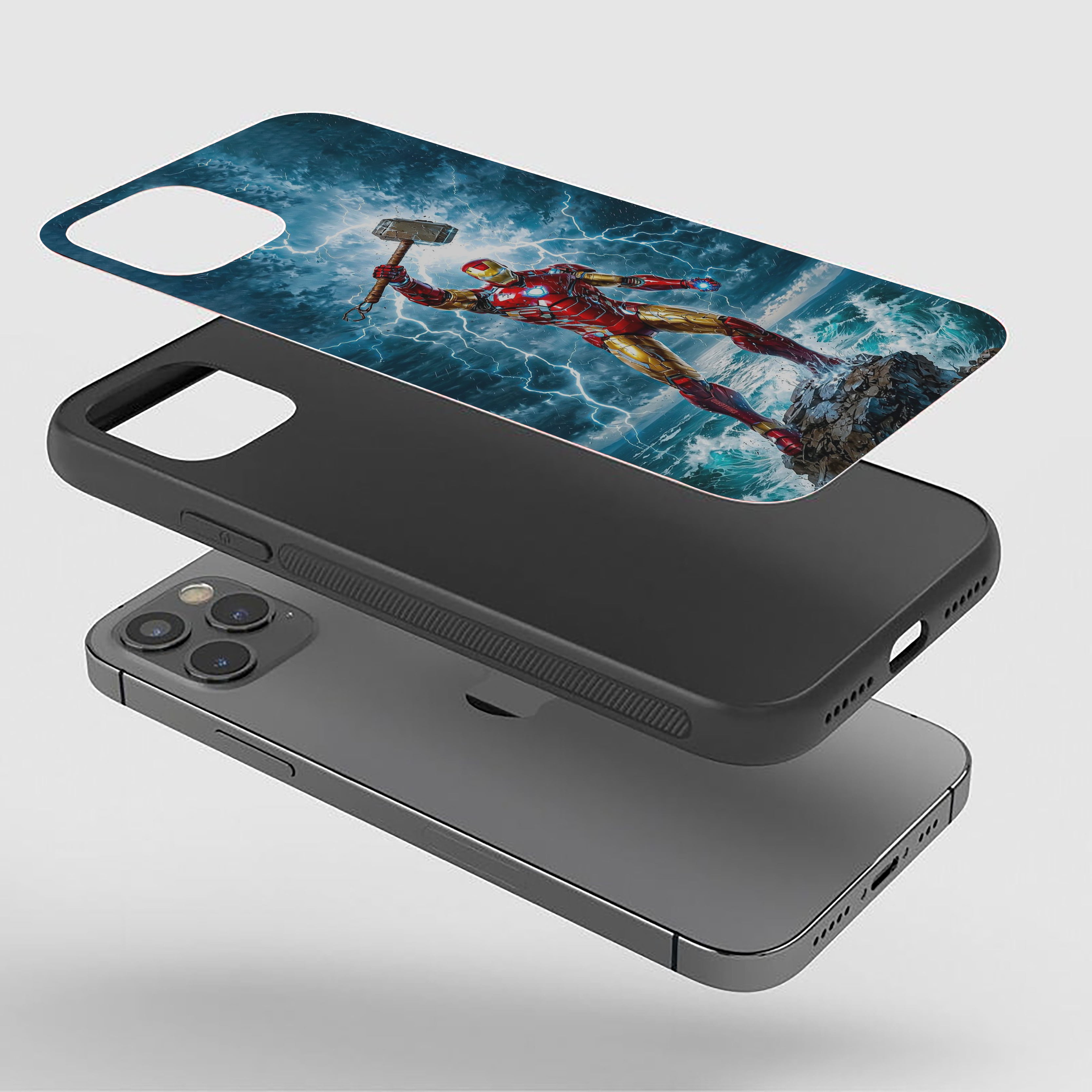 Worthy Armor Iron Man Silicone Armored Phone Case