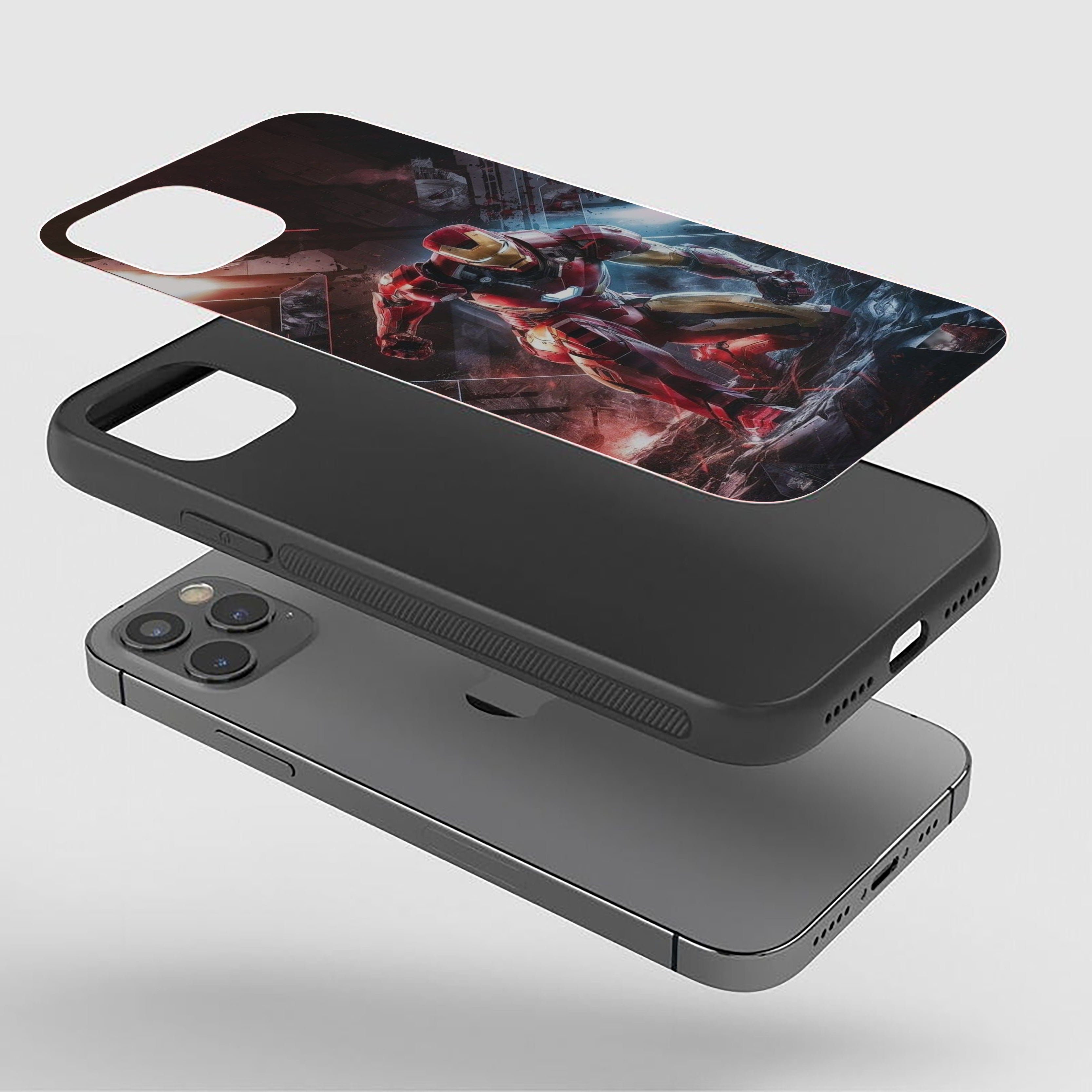 Impact Landing Iron Man Silicone Armored Phone Case