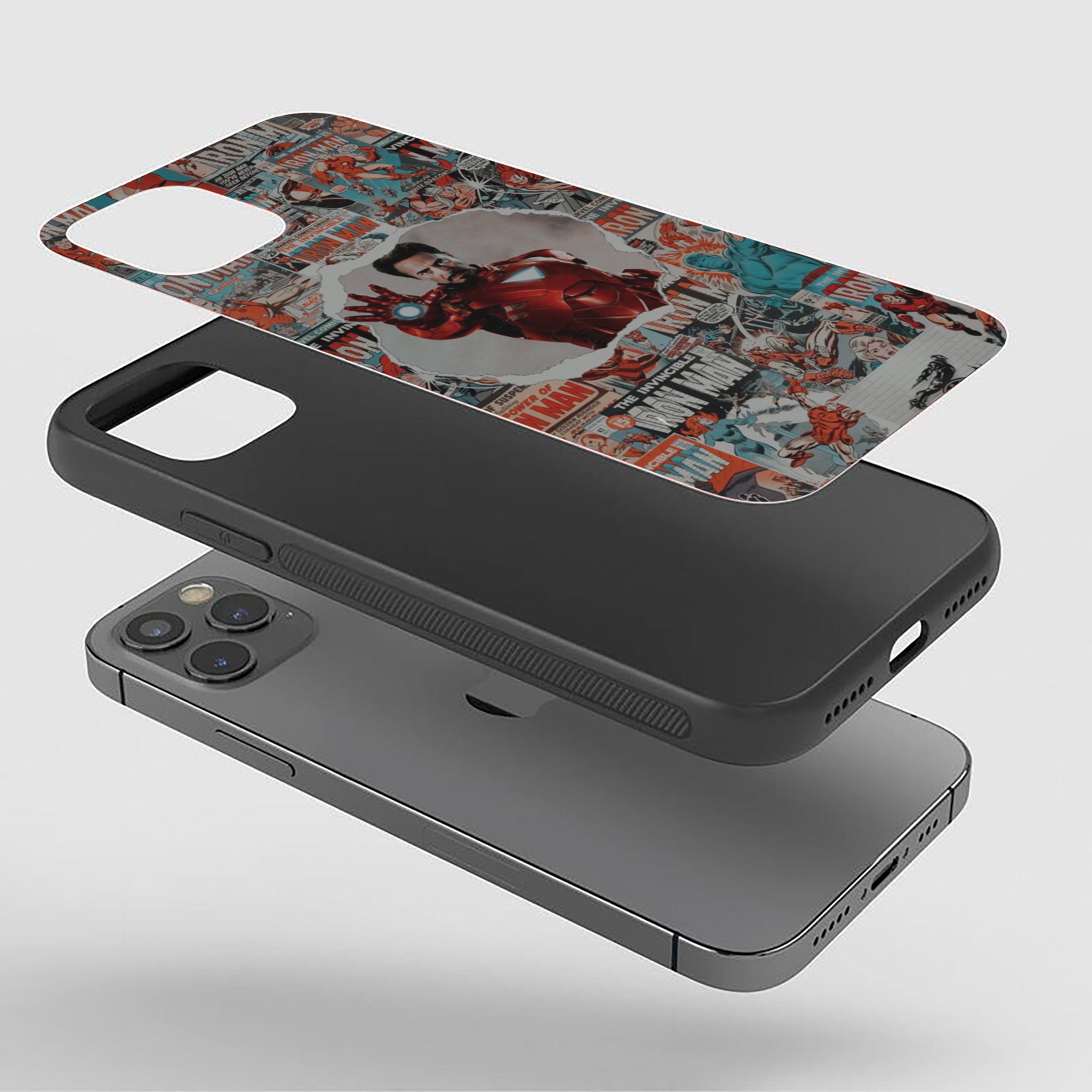 Timeless Armor Iron Man Silicone Armored Phone Case