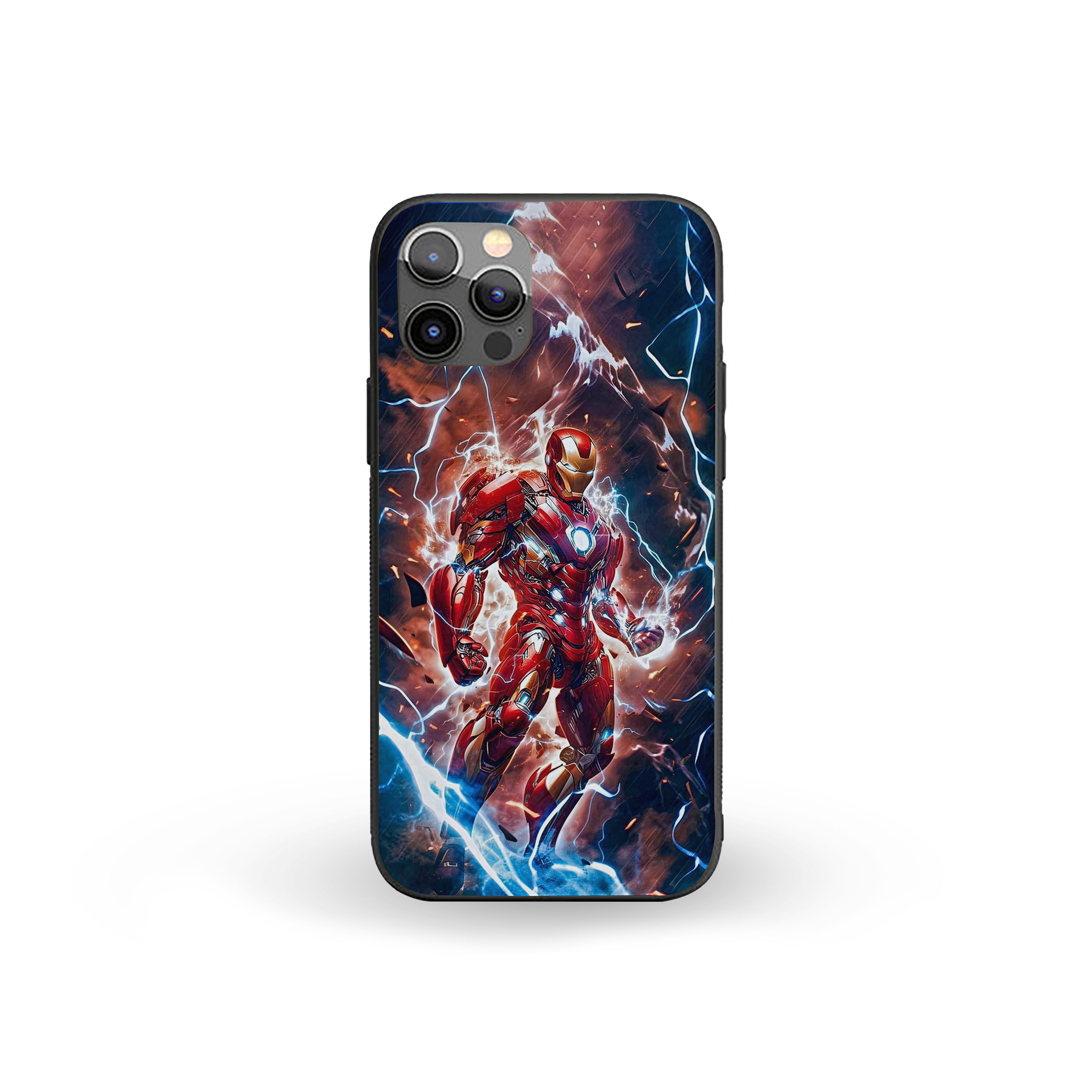 Retro Armor Assault Iron Man Silicone Armored Phone Case
