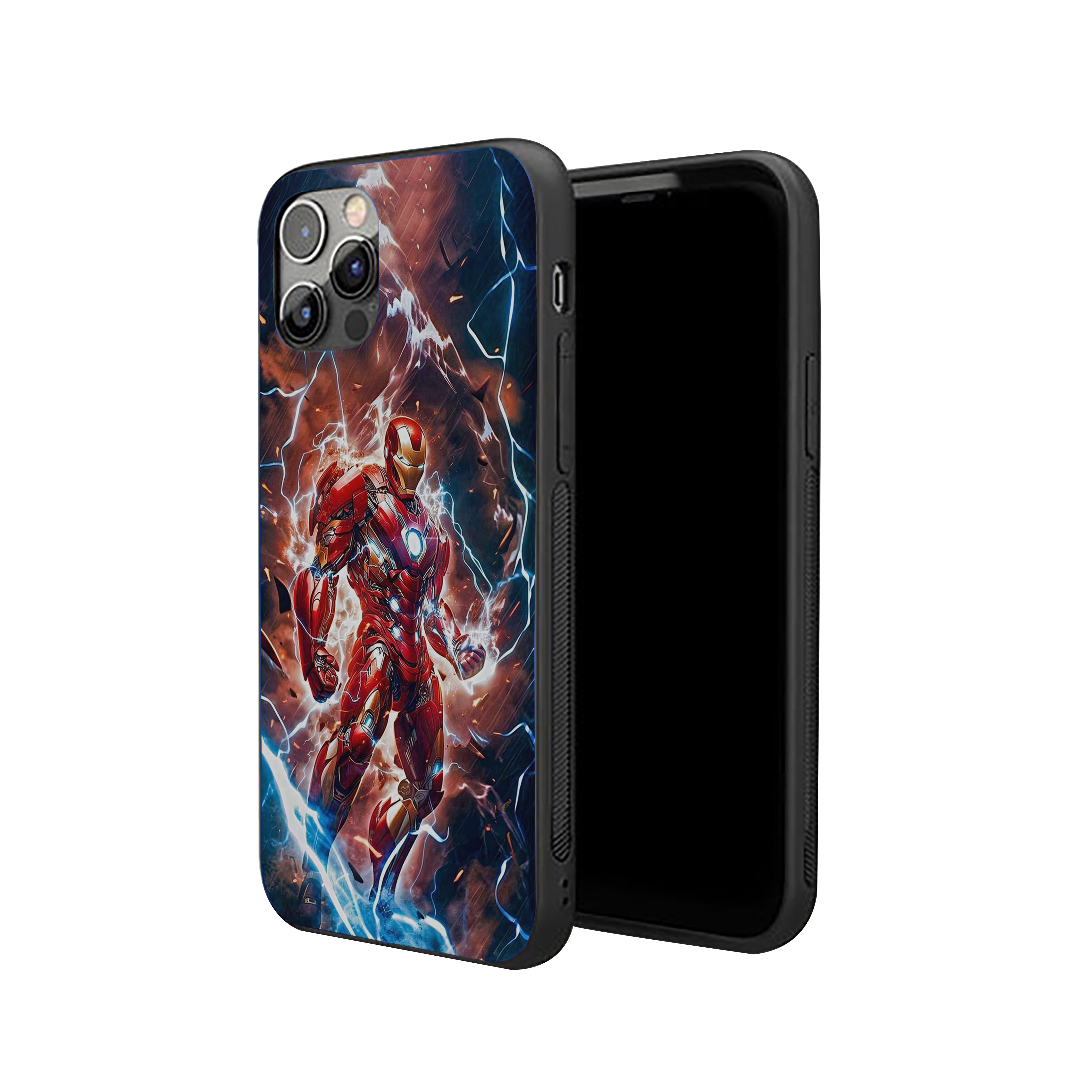 Retro Armor Assault Iron Man Silicone Armored Phone Case
