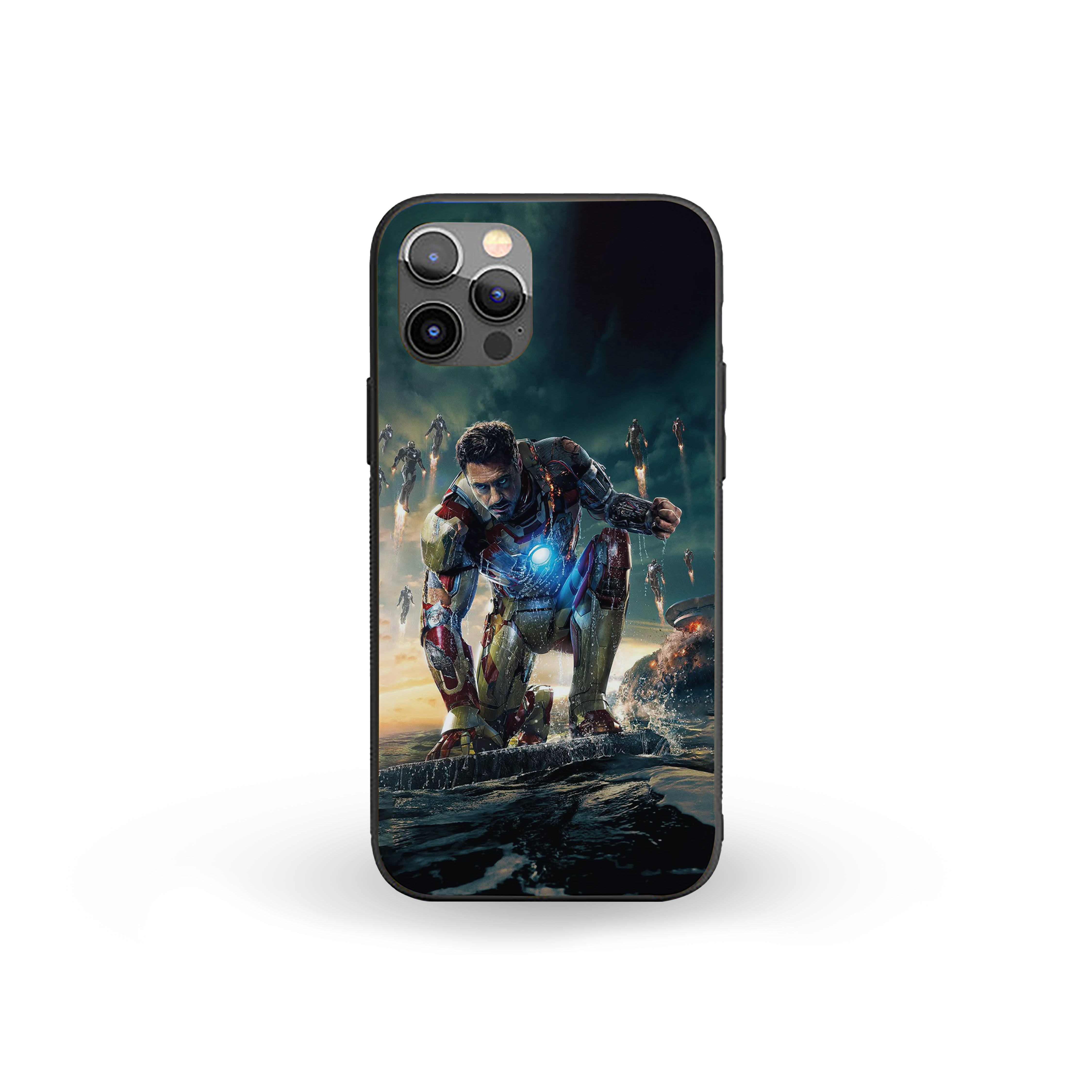 Arc Reactor Rush Iron Man Silicone Armored Phone Case