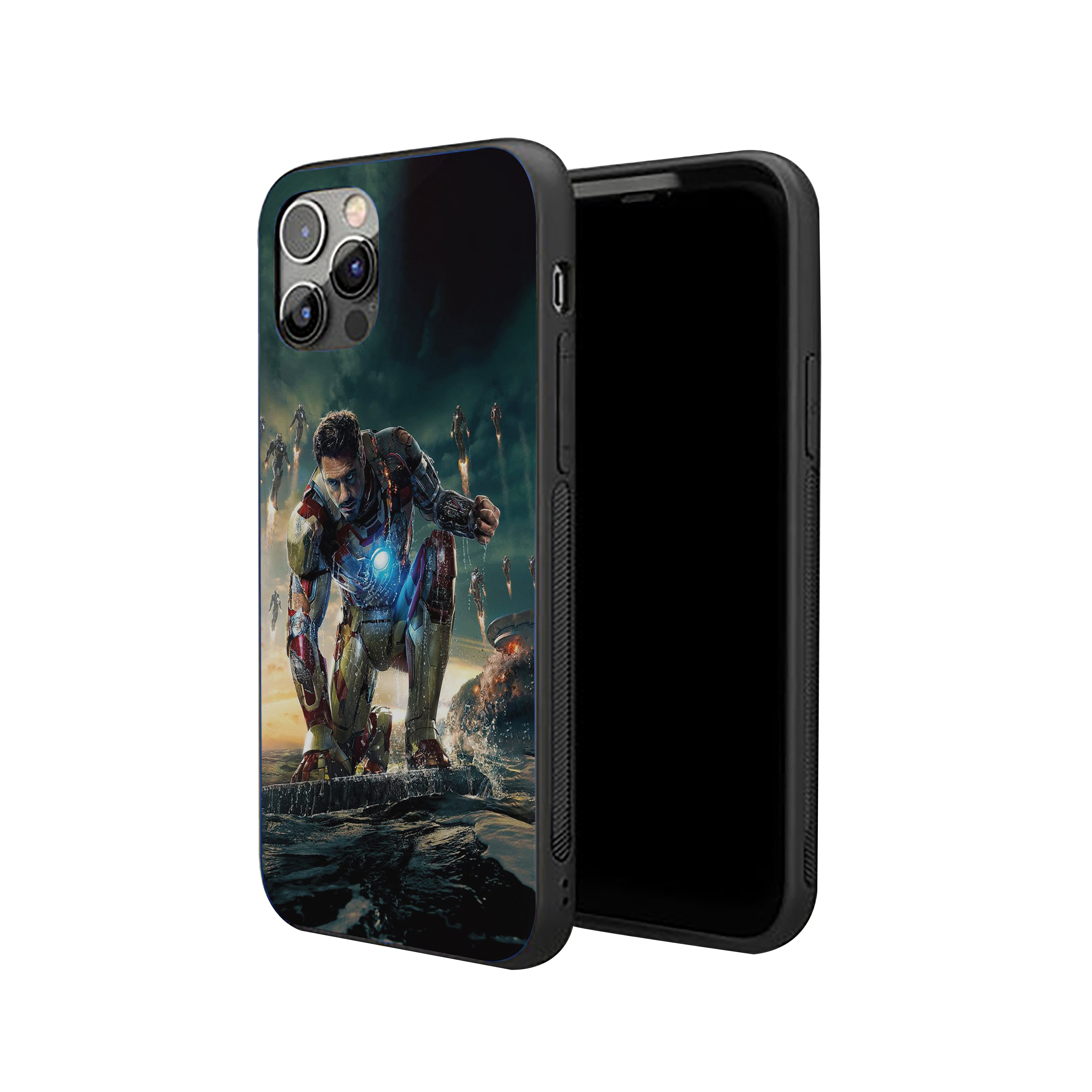 Arc Reactor Rush Iron Man Silicone Armored Phone Case