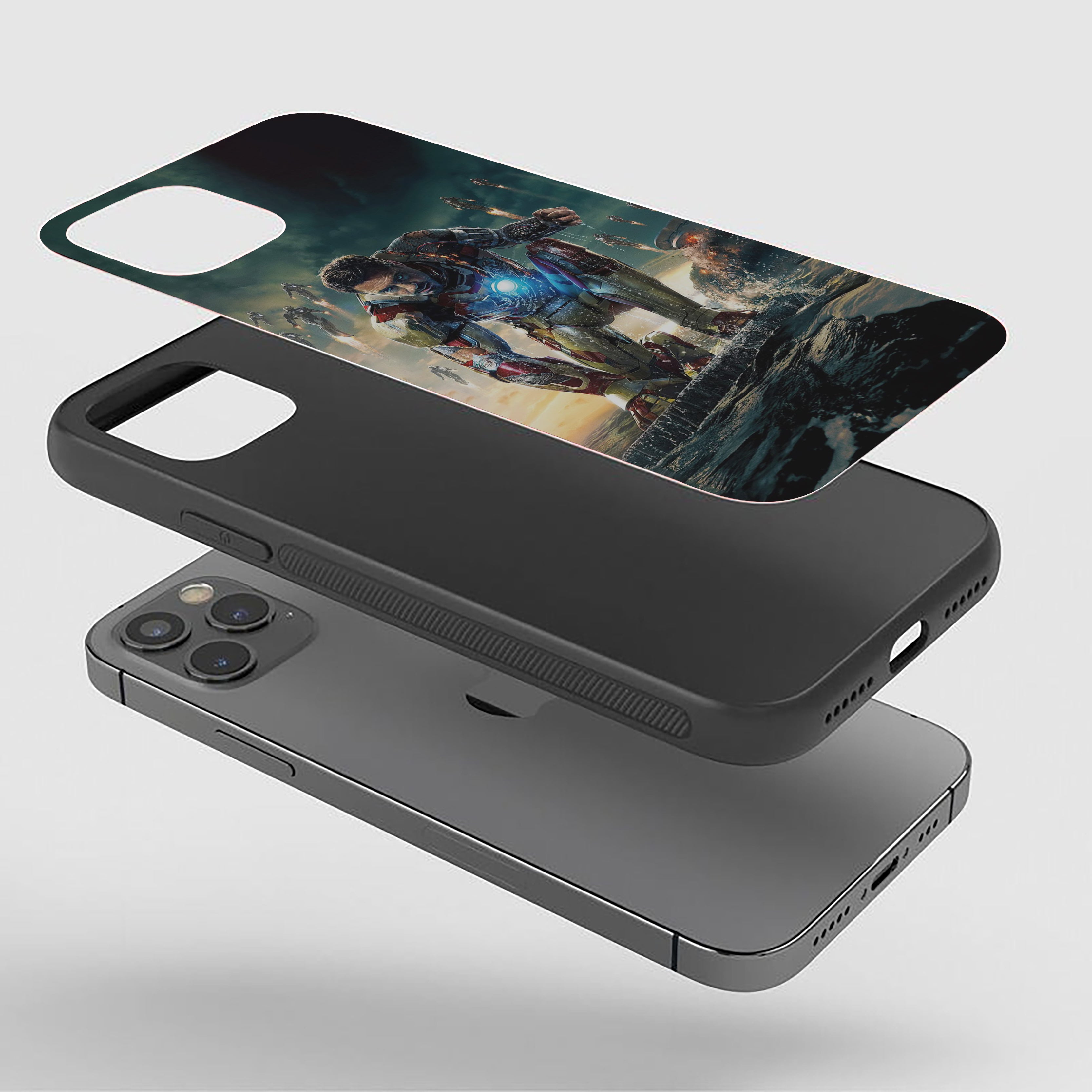 Arc Reactor Rush Iron Man Silicone Armored Phone Case