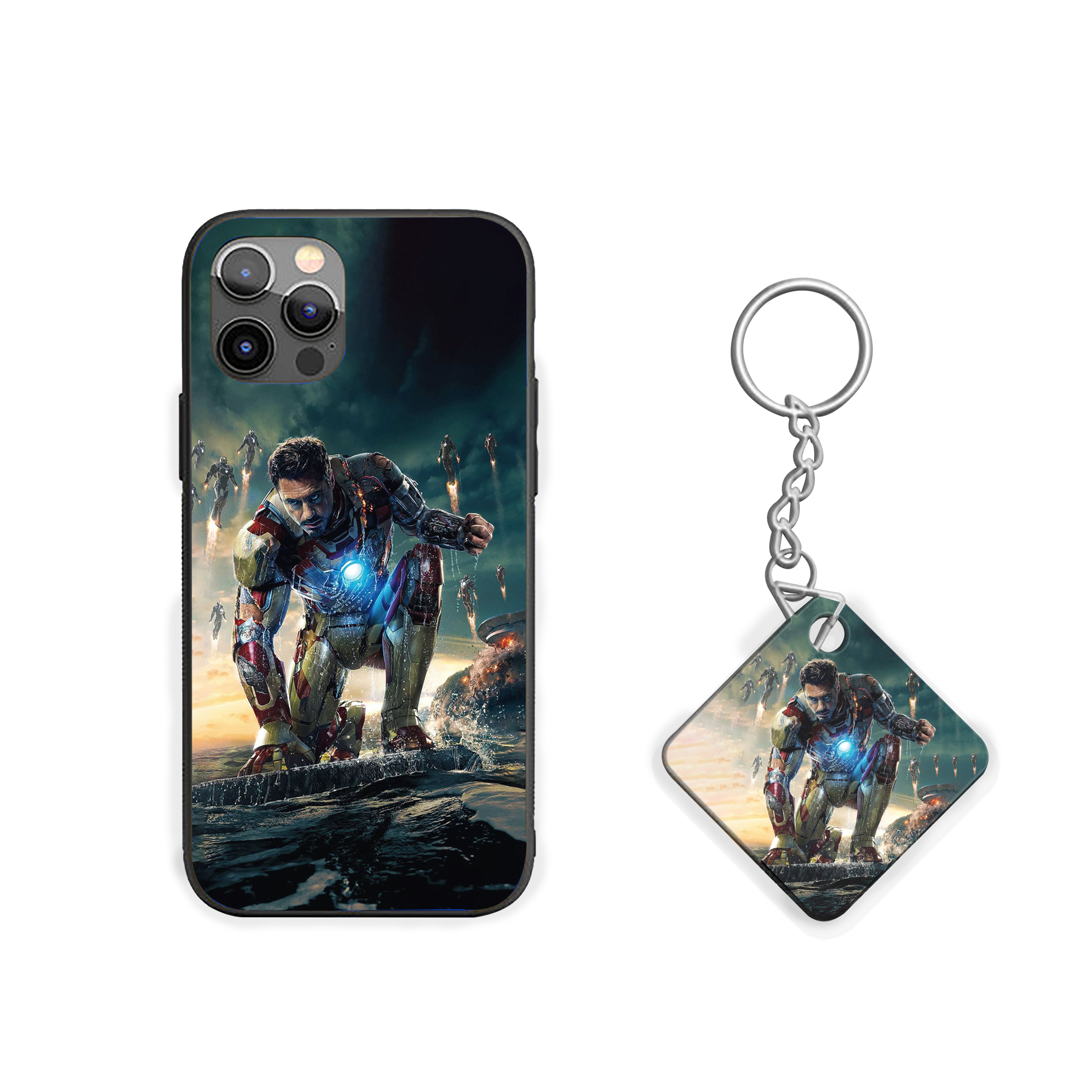 Arc Reactor Rush Iron Man Silicone Armored Phone Case