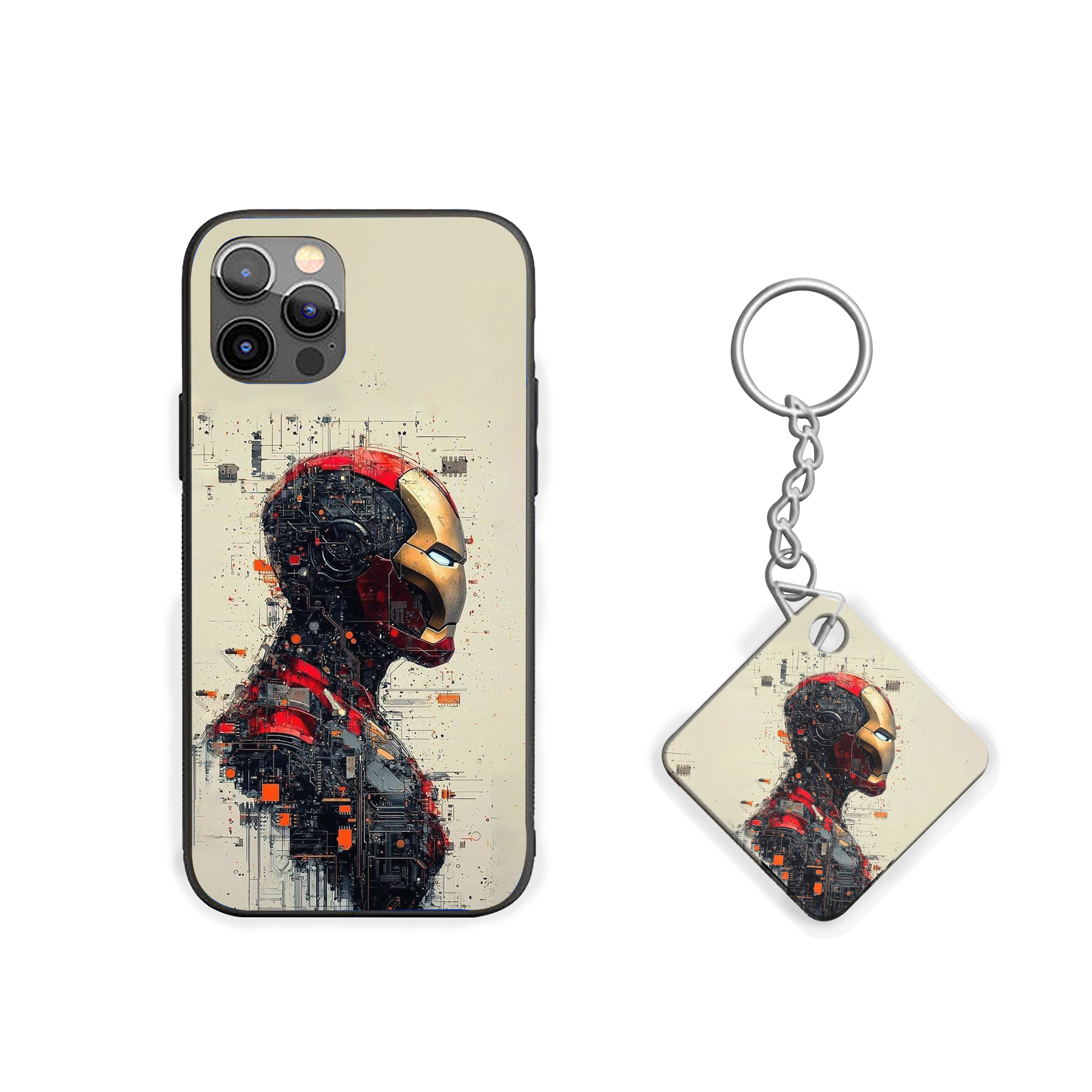 Digital Armor Iron Man Silicone Armored Phone Case