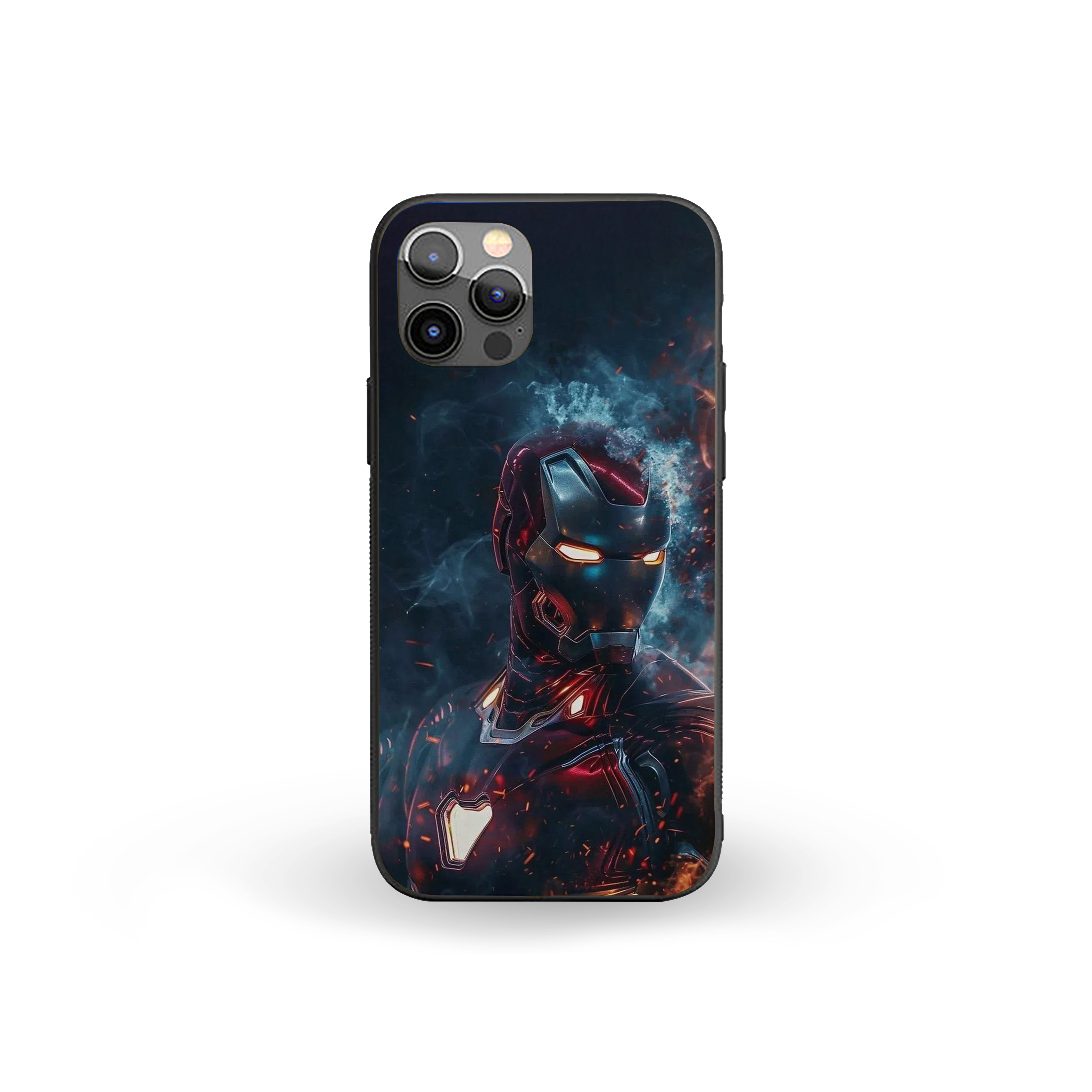 Iron Grid Iron Man Silicone Armored Phone Case