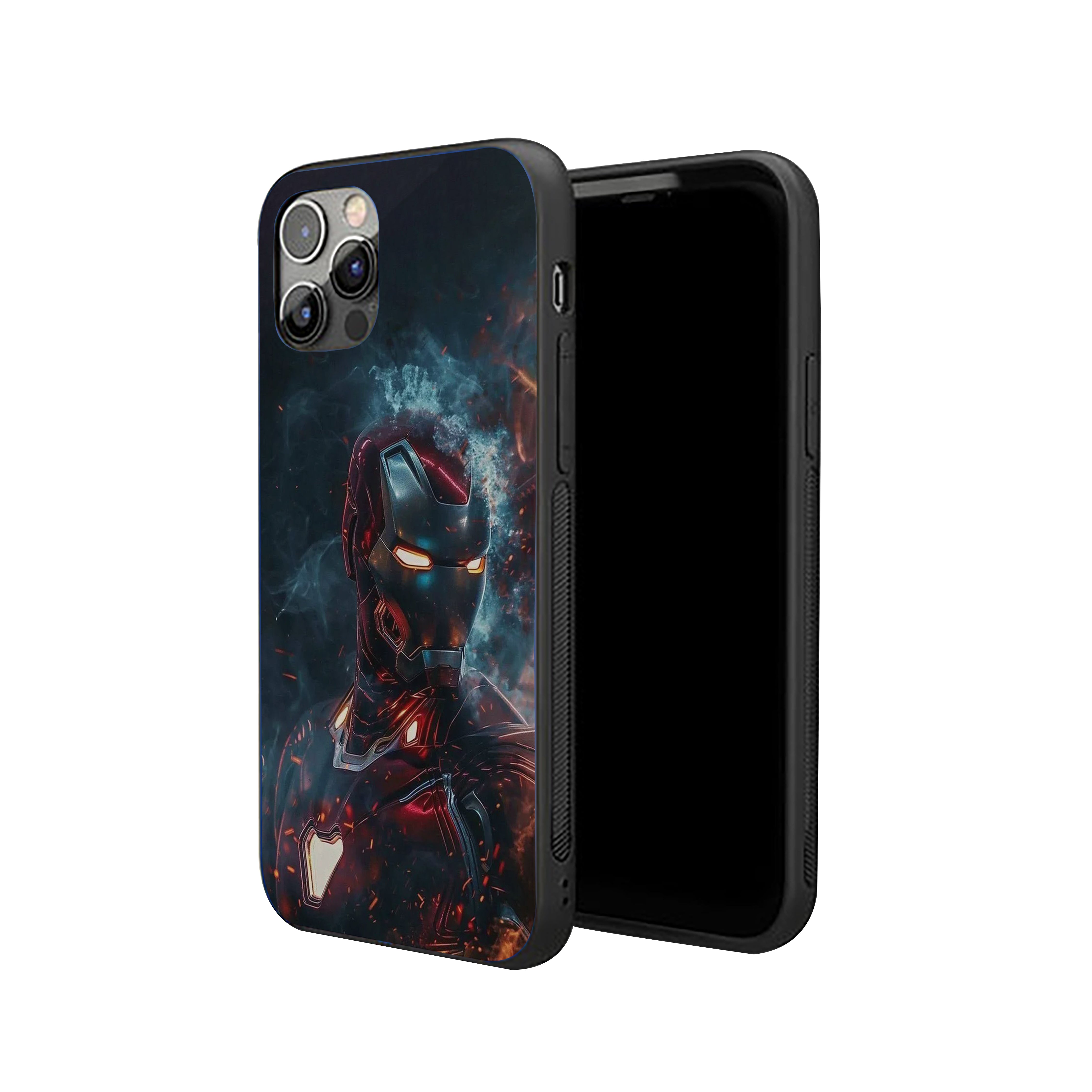 Iron Grid Iron Man Silicone Armored Phone Case
