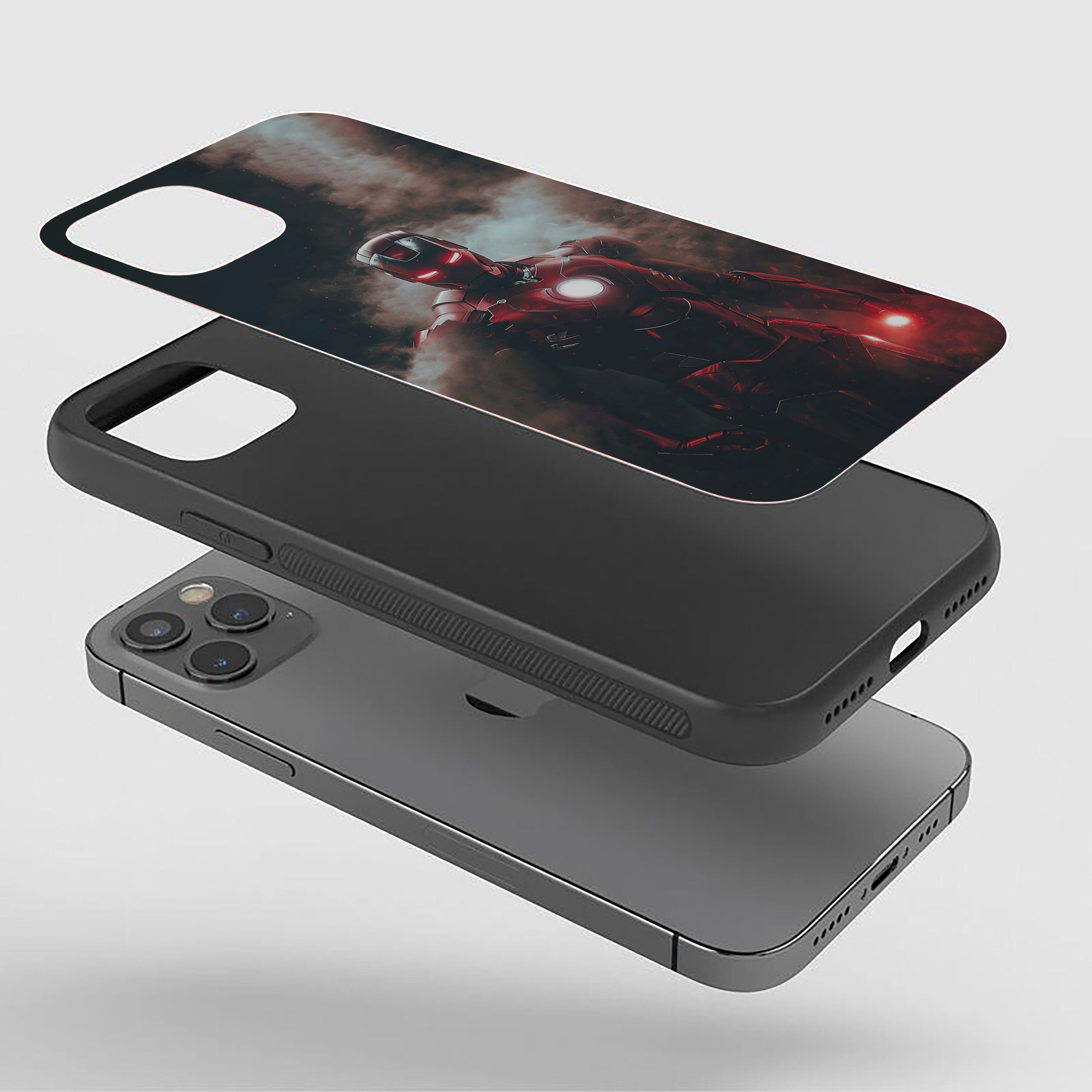 Iron Eclipse Iron Man Silicone Armored Phone Case