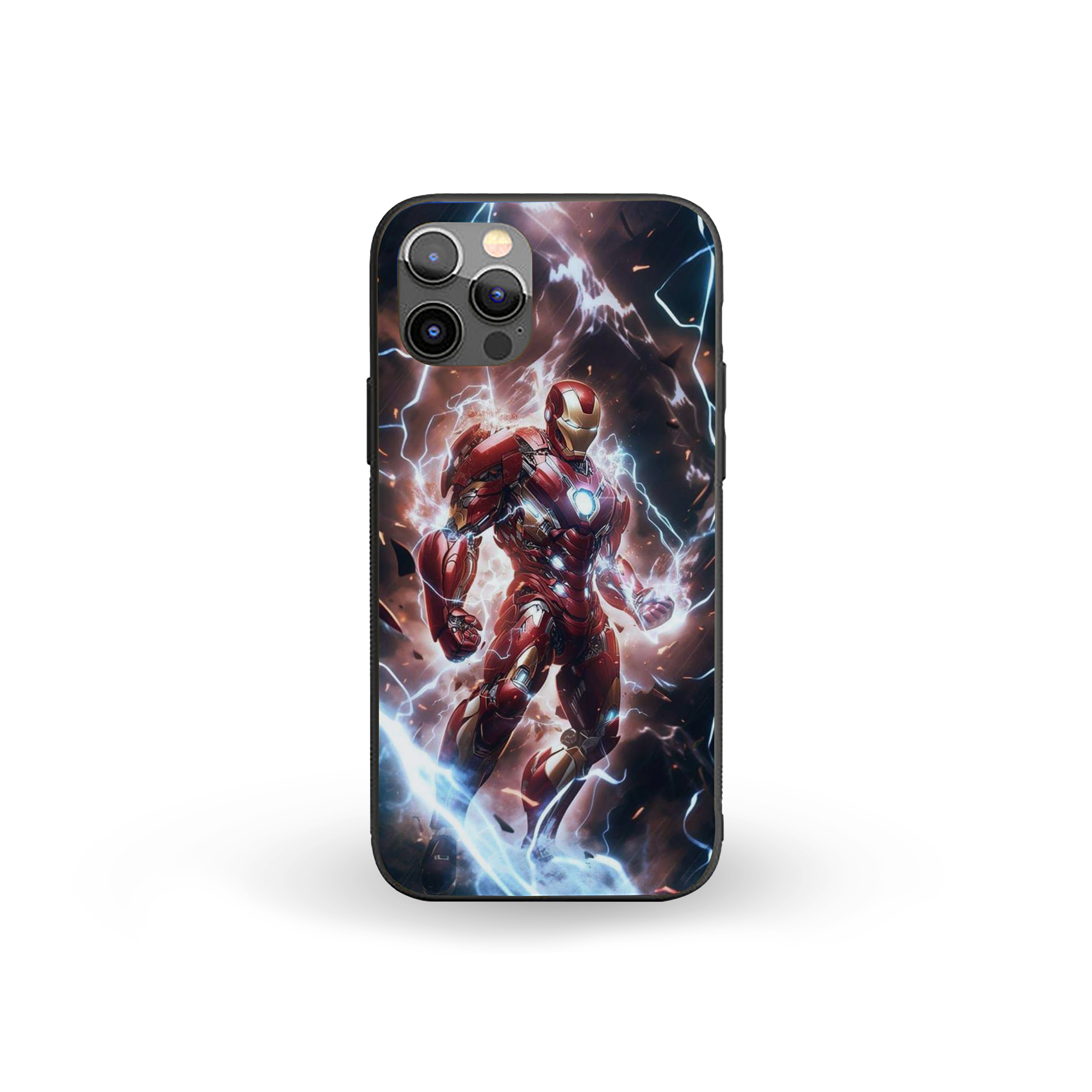 Retro Reactor Iron Man Silicone Armored Phone Case