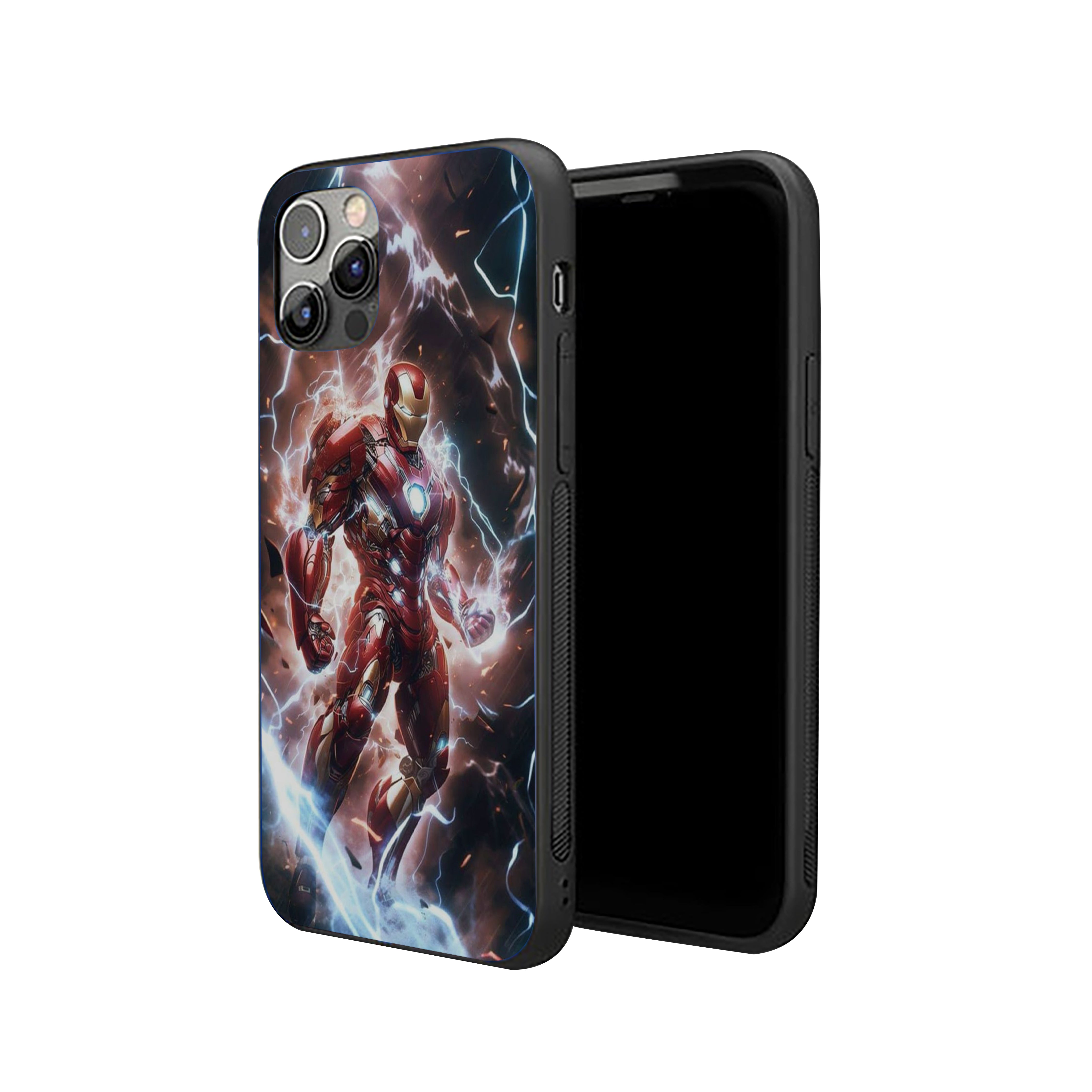 Retro Reactor Iron Man Silicone Armored Phone Case