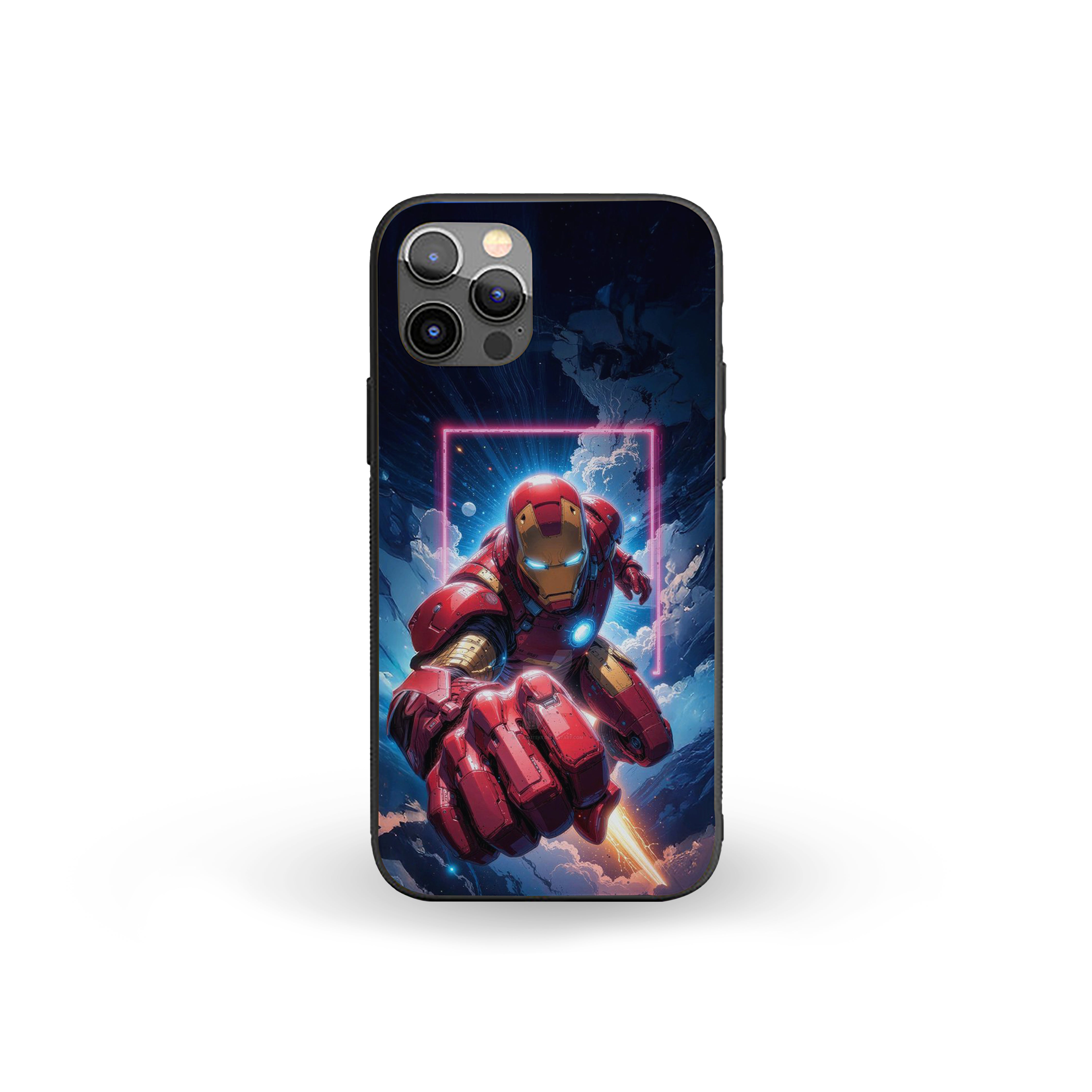 Power Core Iron Man Silicone Armored Phone Case