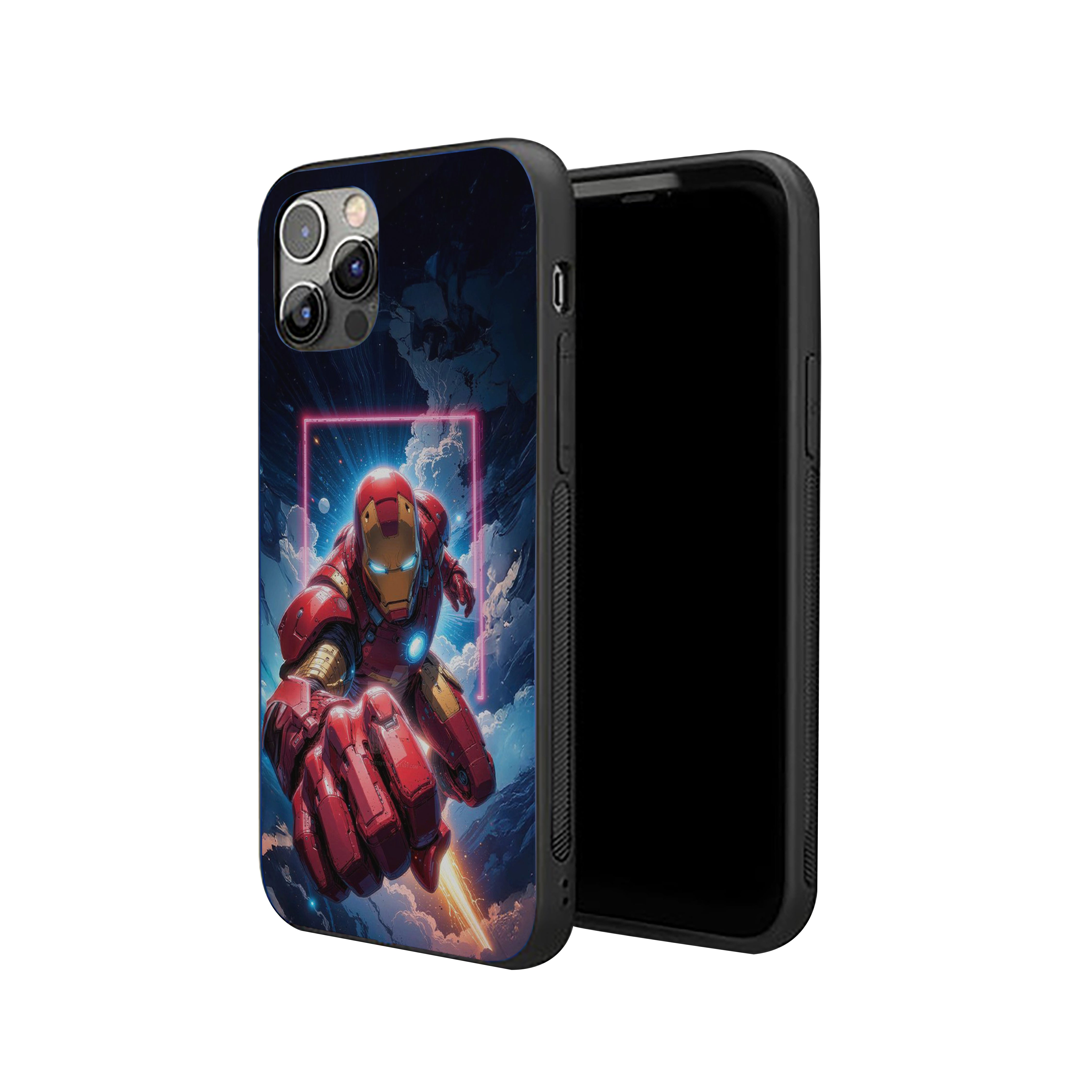 Power Core Iron Man Silicone Armored Phone Case