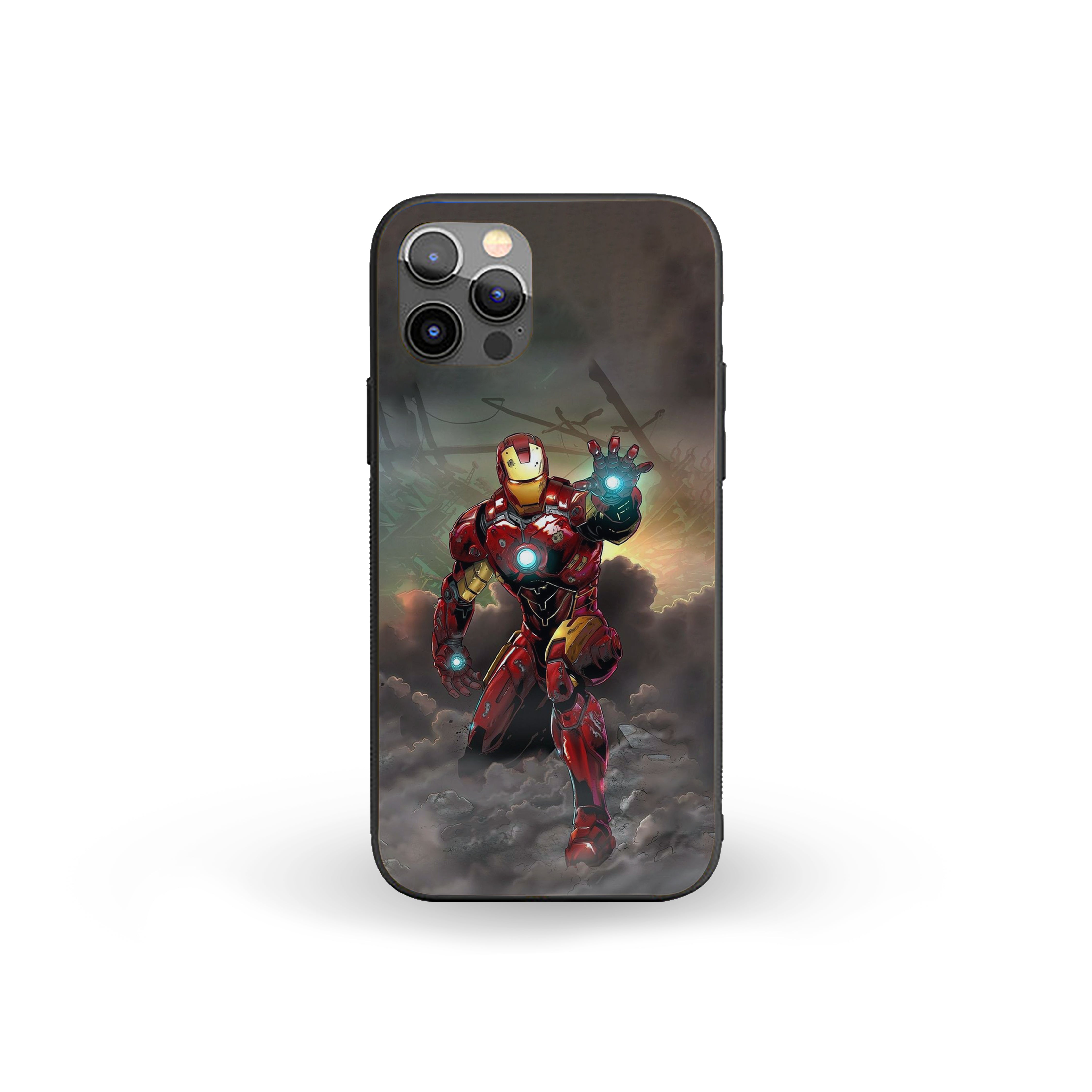 Energy Unleashed Iron Man Silicone Armored Phone Case
