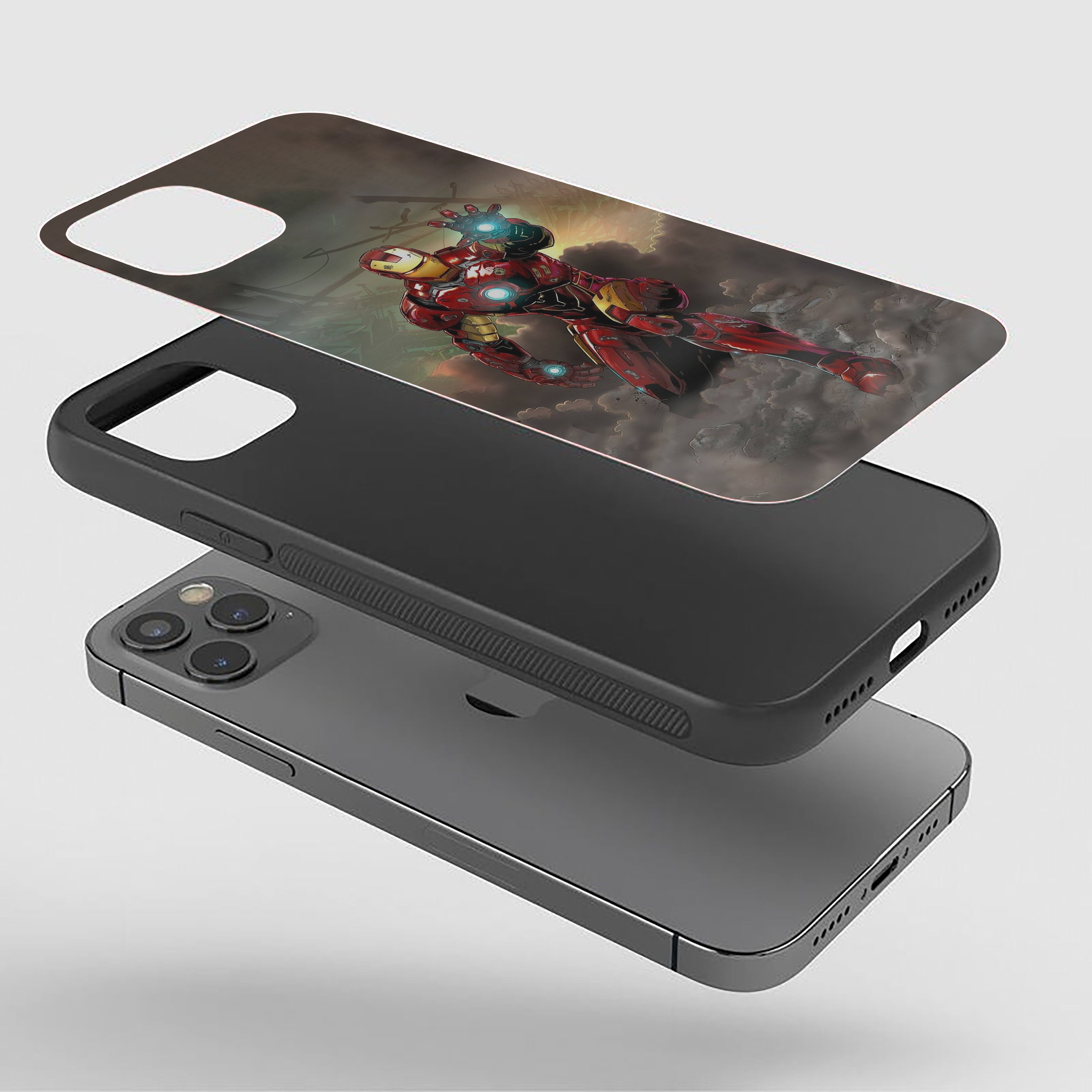 Energy Unleashed Iron Man Silicone Armored Phone Case