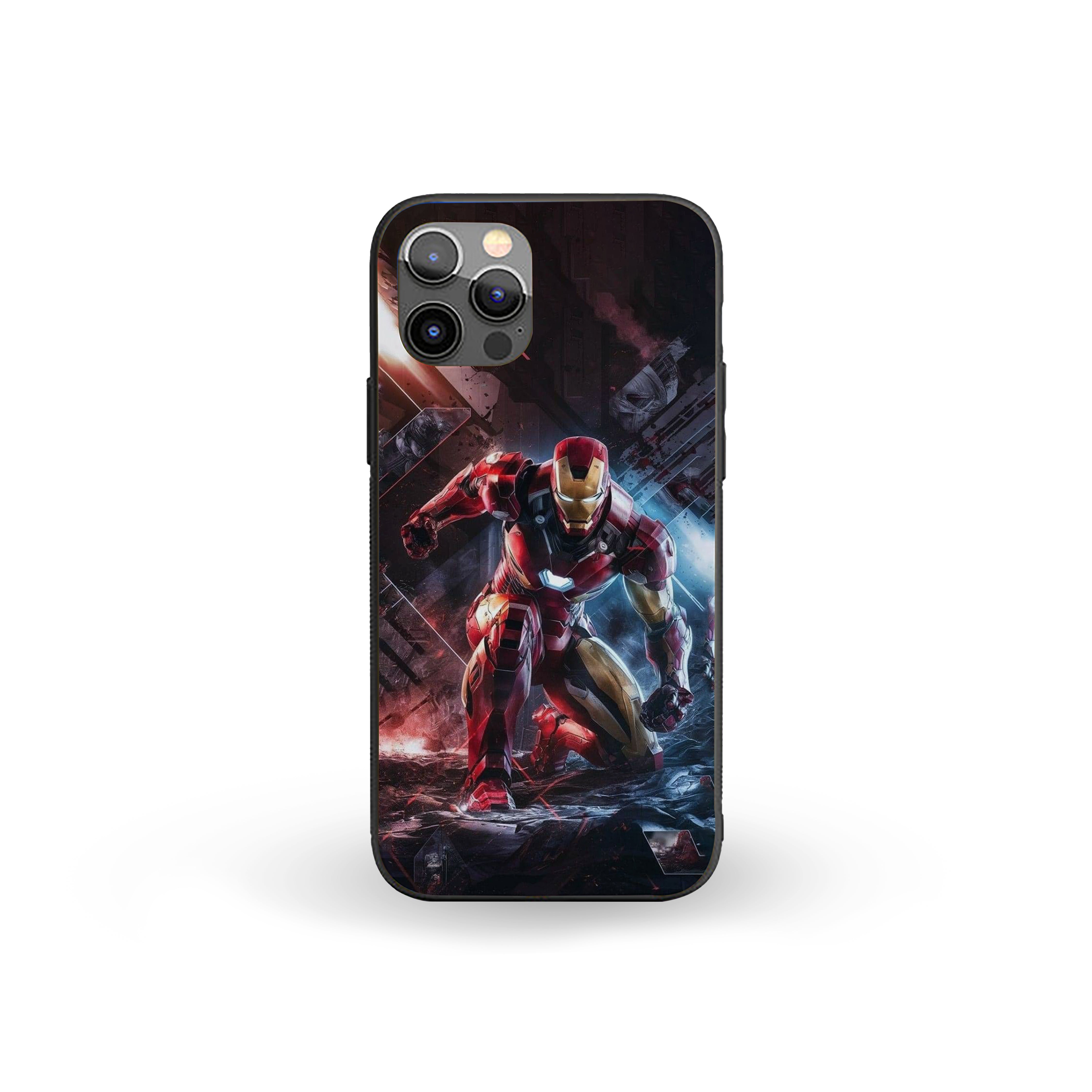 Armored Ascendancy Iron Man Silicone Armored Phone Case