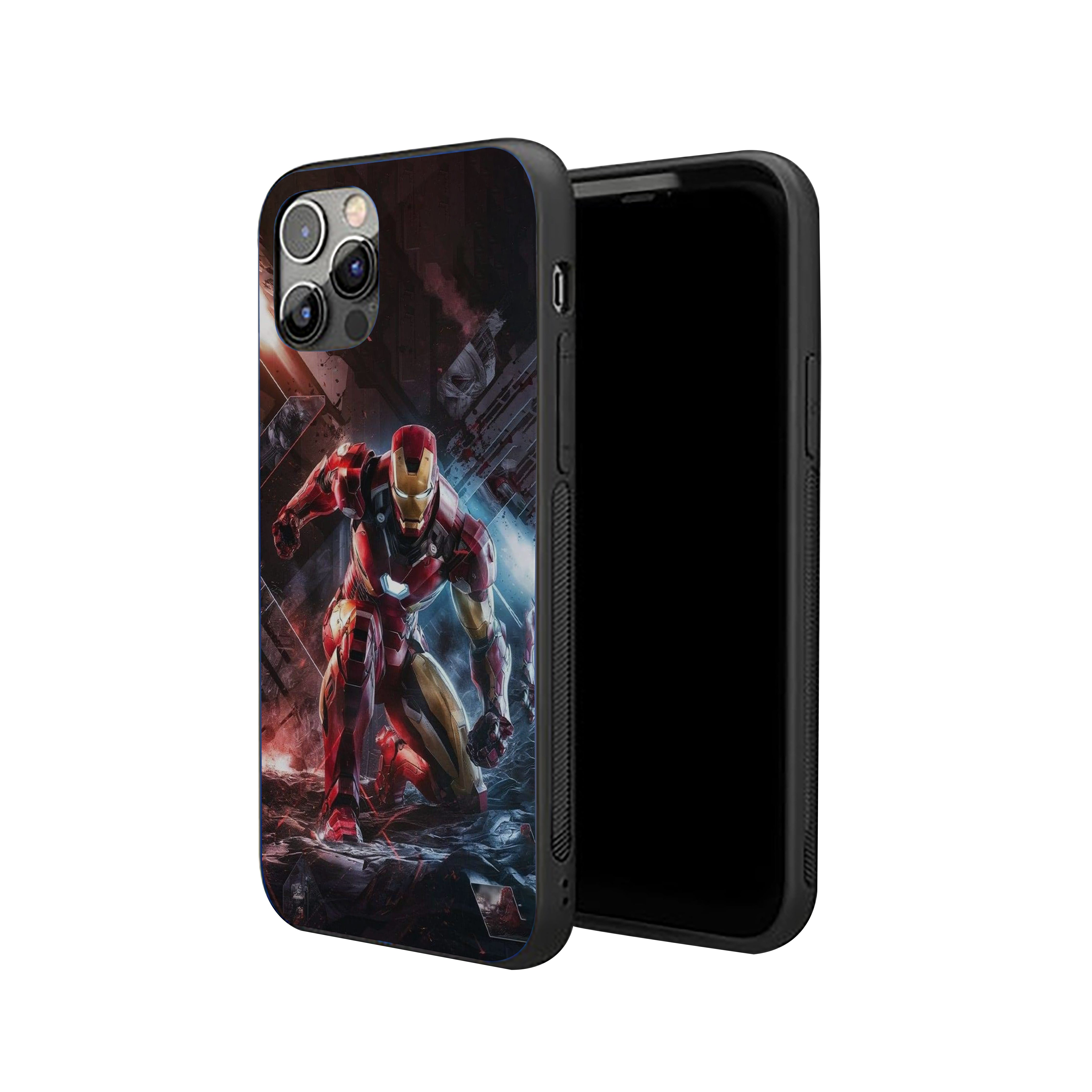 Armored Ascendancy Iron Man Silicone Armored Phone Case