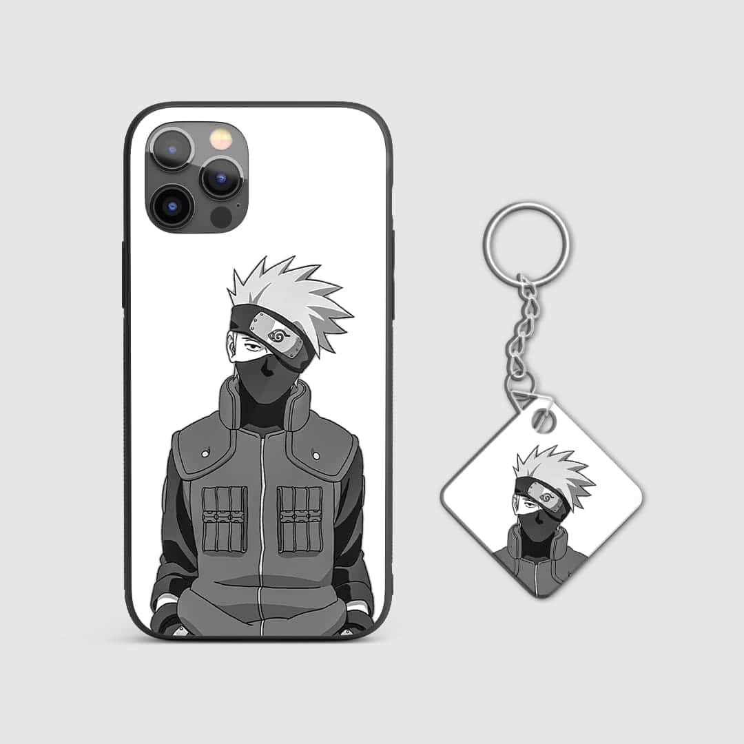Kakashi White Silicone Armored Phone Case