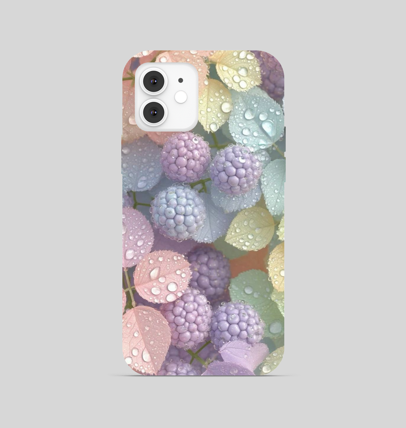 Multi Color Leaf With Water Drop Phone Cover