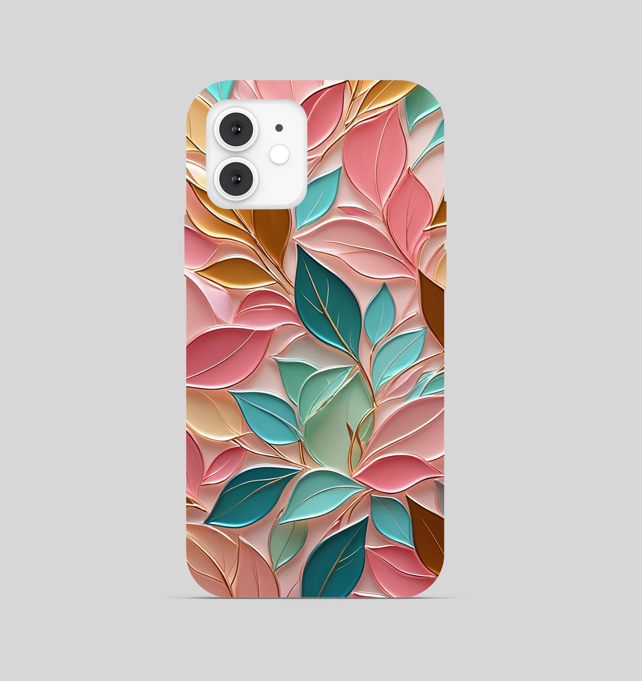 Multi Color Leaf Theme Phone Cover