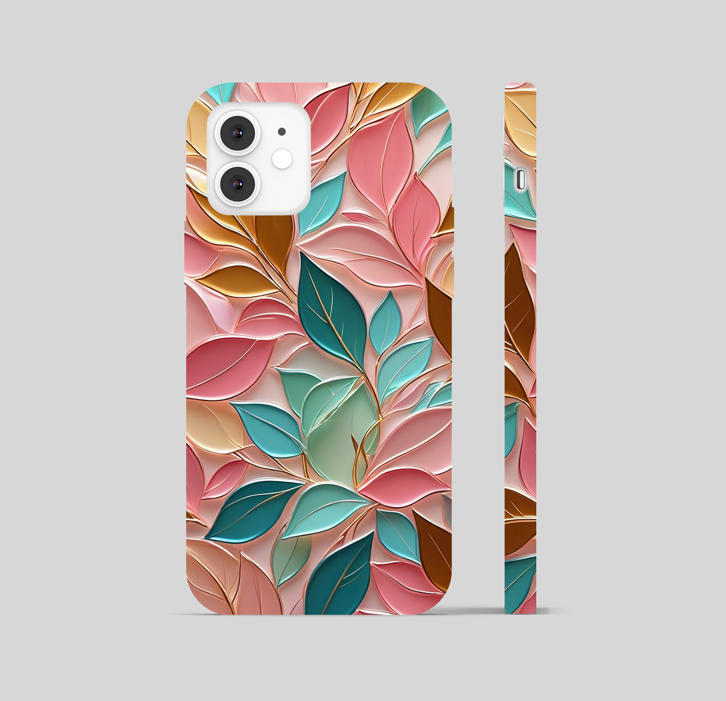 Multi Color Leaf Theme Phone Cover