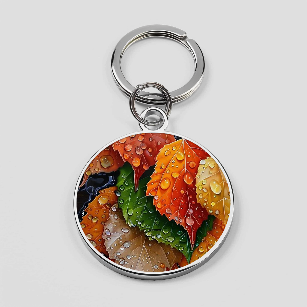 Multicolour Leaf With Water Drop Phone Cover