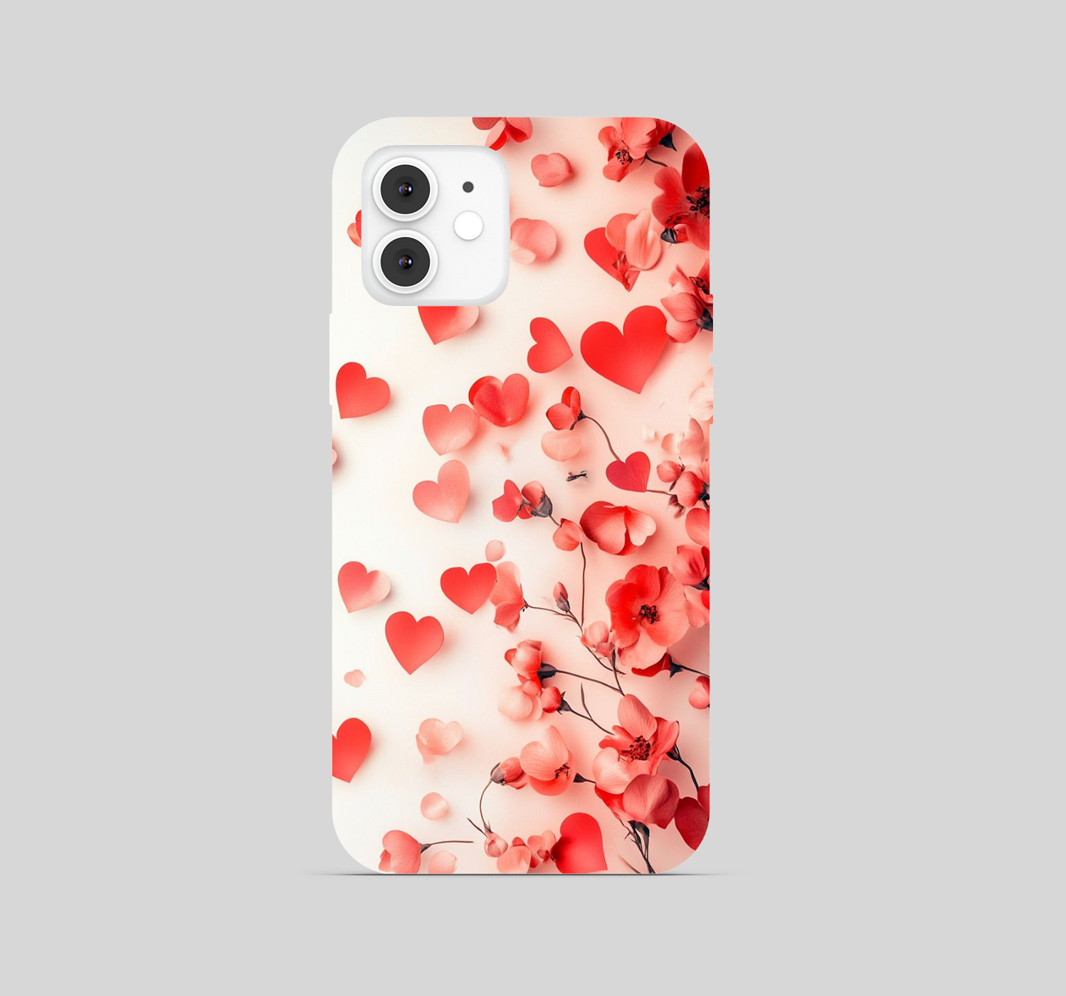 Multi Red Leaf With White Background Theme Phone Cover