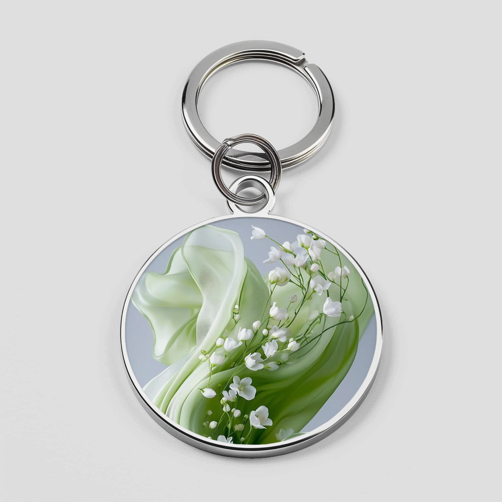 Multi White Flower Green Theme Phone Cover