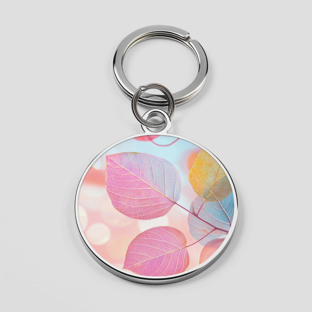 Multi Pastel Pink Aesthetic Rainbow Leaf Theme Phone Cover