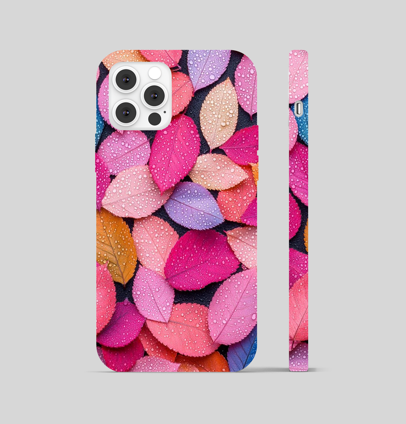 Multi Colours Water Drop Small Leaf Phone Cover