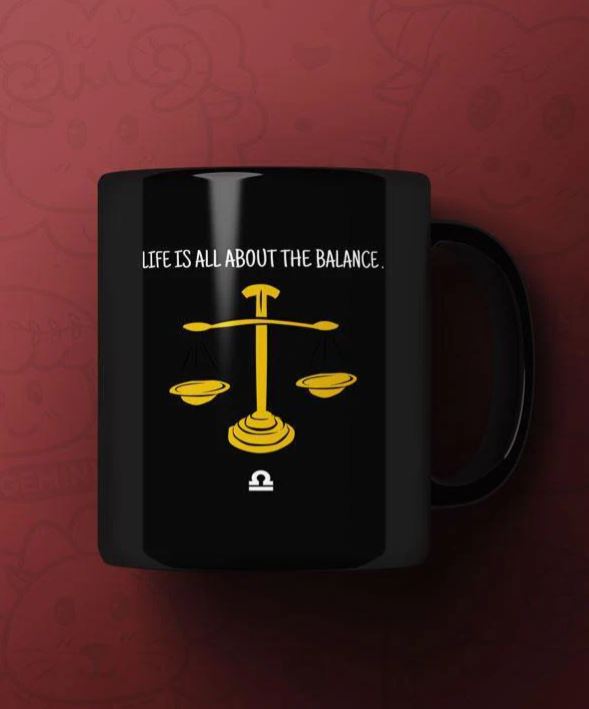 The Balanced libras Printed Premium Mug