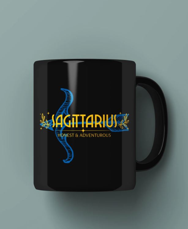 Honest & adventurous Sagittarius Printed Premium Mug